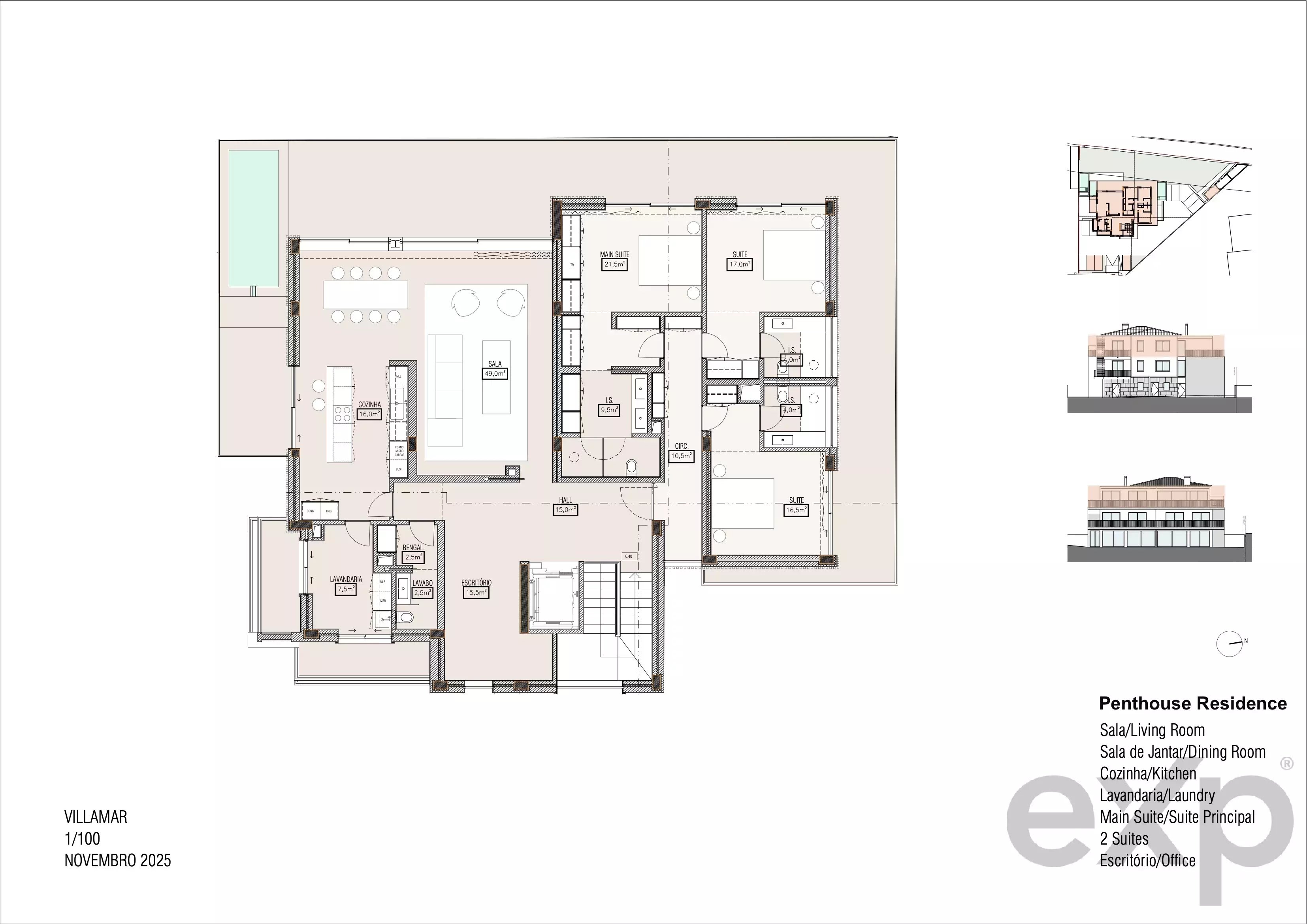 Carcavelos - Penthouse T3+1 with private pool and 100 m² terrace - a few minutes from Carcavelos Beach 86662888 image 17