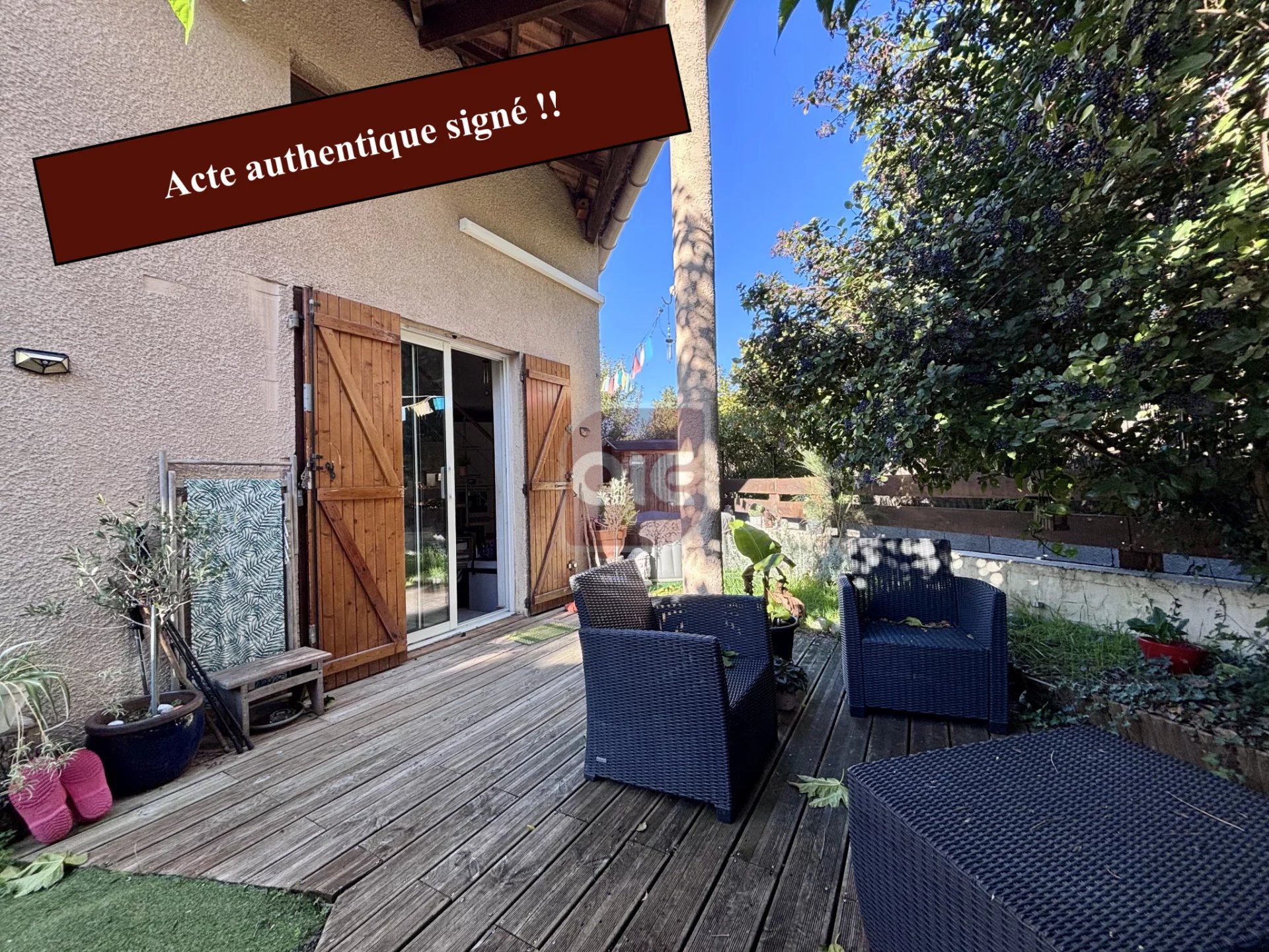 EXCLUSIVITÉ A.I.E. : Appartement T2 Bis en duplex avec jardi