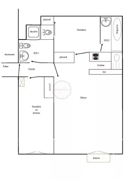 appartement 37 m² Paris 17ème — photo 4