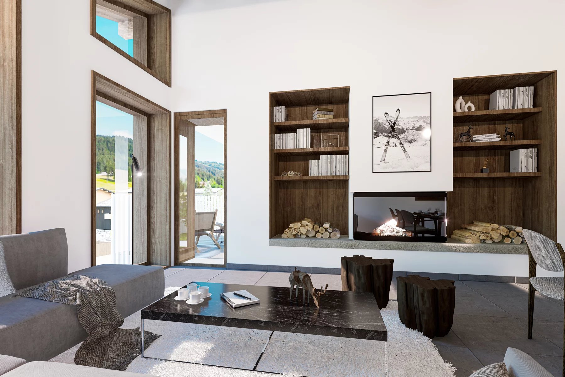 LES GETS - Luxury new build 3 bedroom apartment Les Gets Accommodation in Chamonix