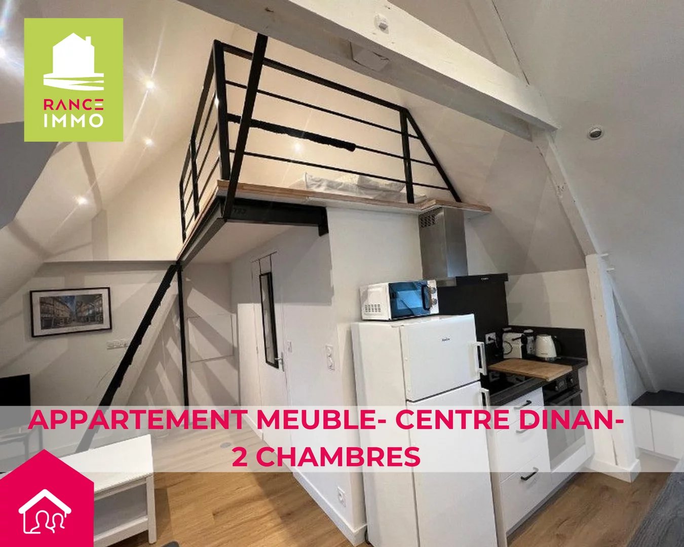 APPARTEMENT MEUBLE- CENTRE DINAN- PARKING OU GARAGE