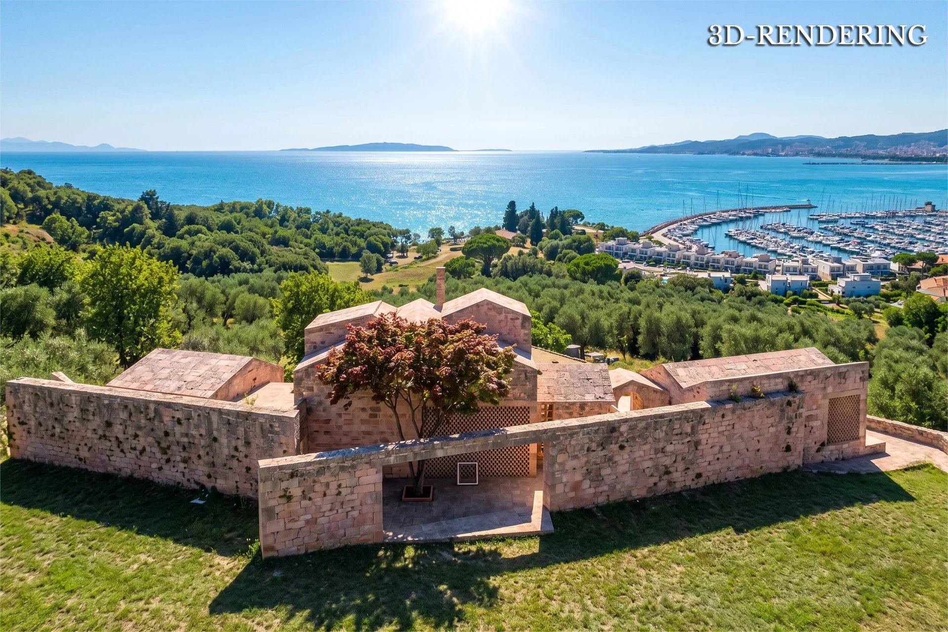 LUXUSVILLA MIT MEERBLICK IN SCARLINO, TOSKANA, ZU VERKAUFEN
