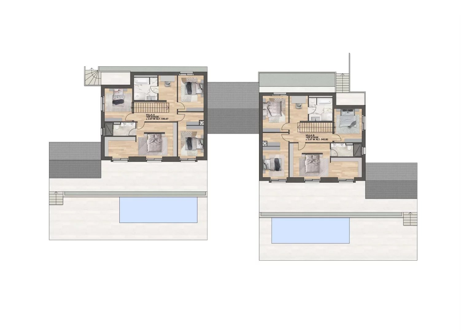 Vue imprenable sur la ville de Lausanne et le lac