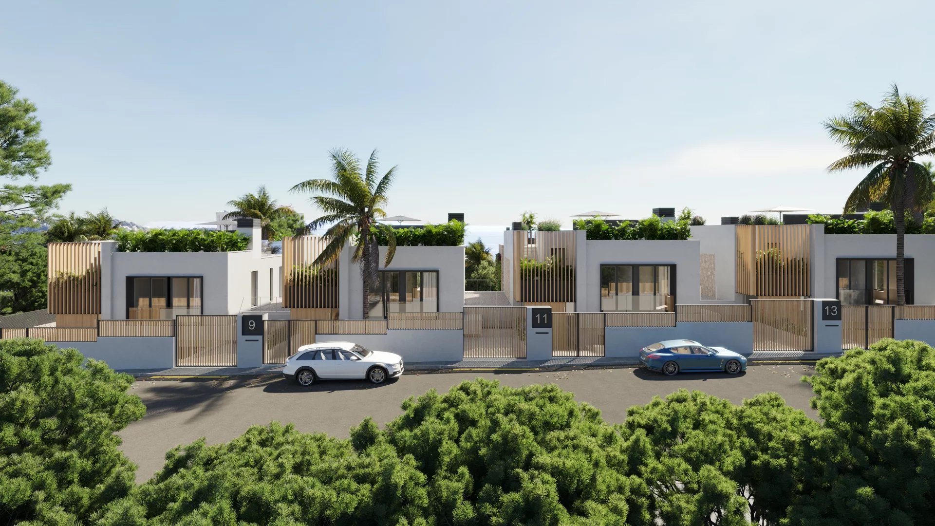 New luxury villa with sea views
