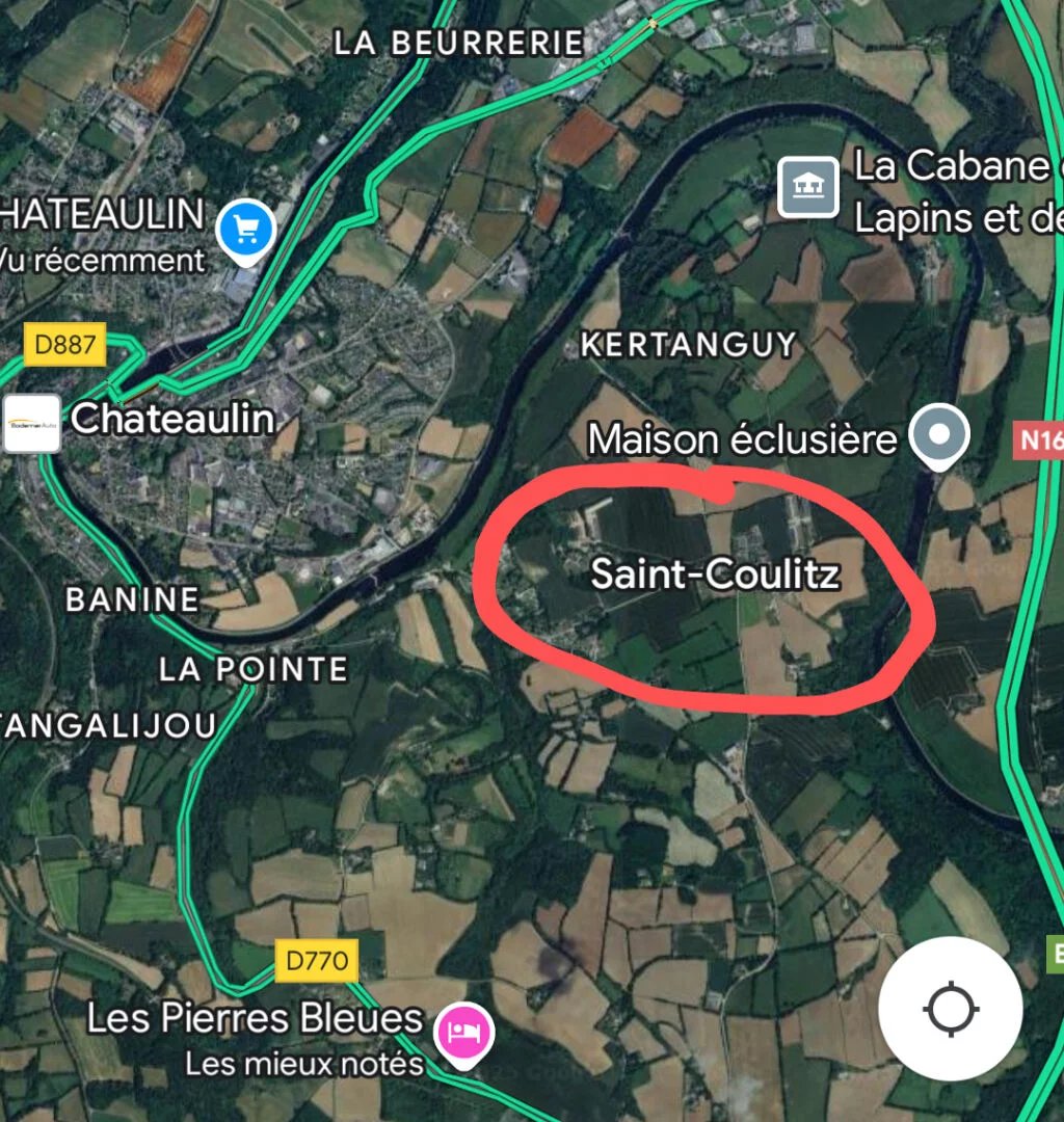 Terrain Saint Coulitz 520 m2