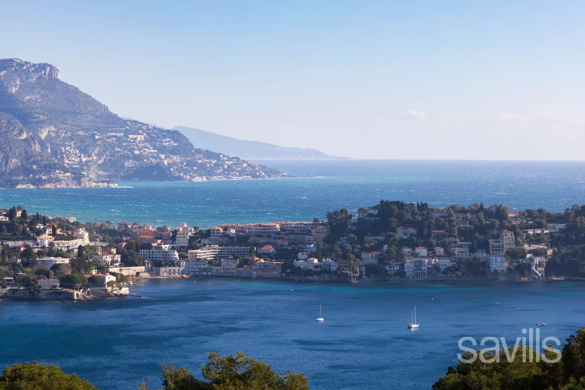 Villa avec piscine et vue sur à la baie de Villefranche