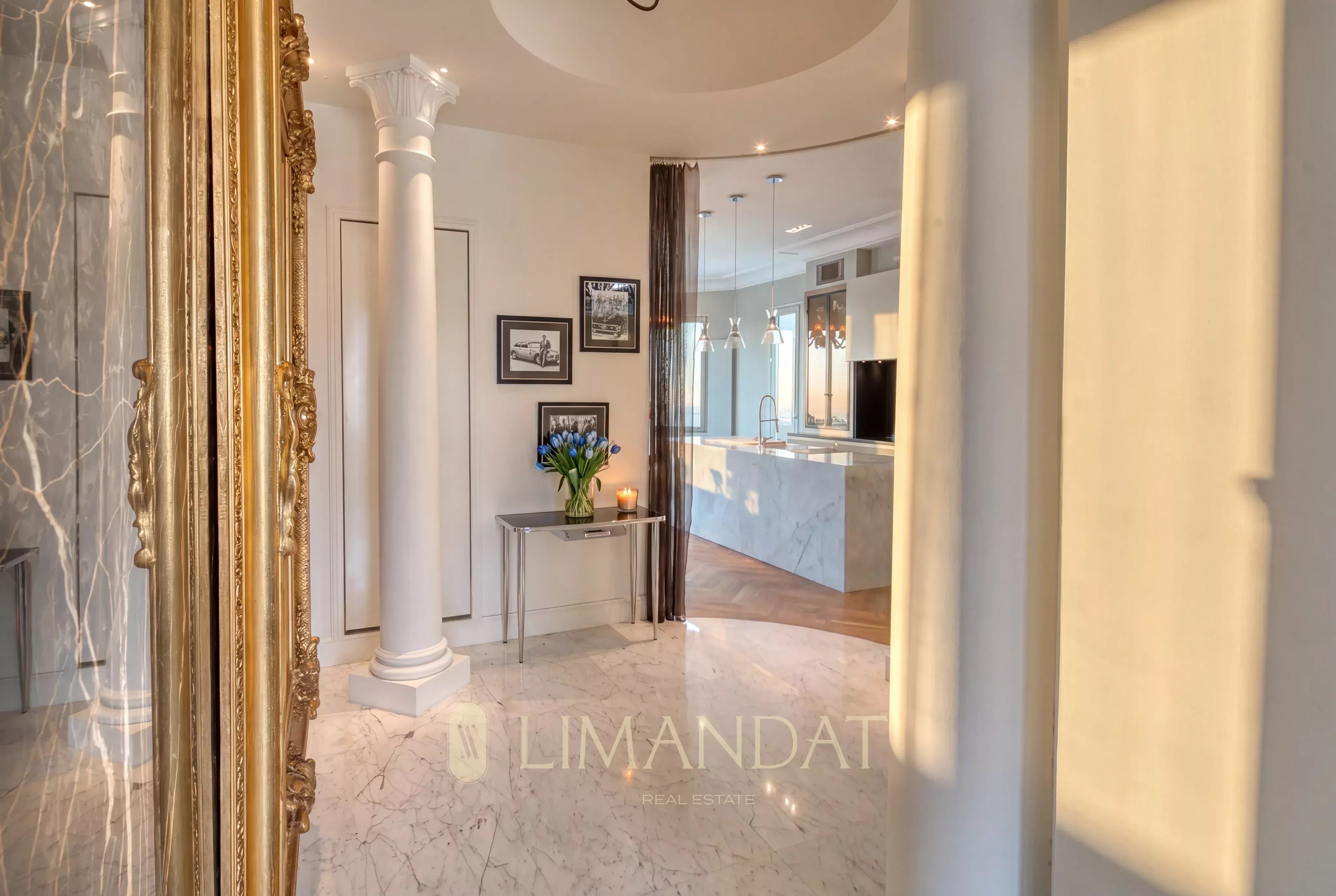 Location longue durée | Nice – Villa Belle Époque 5 suites, vue mer, piscine chauffée, jardin luxuriant