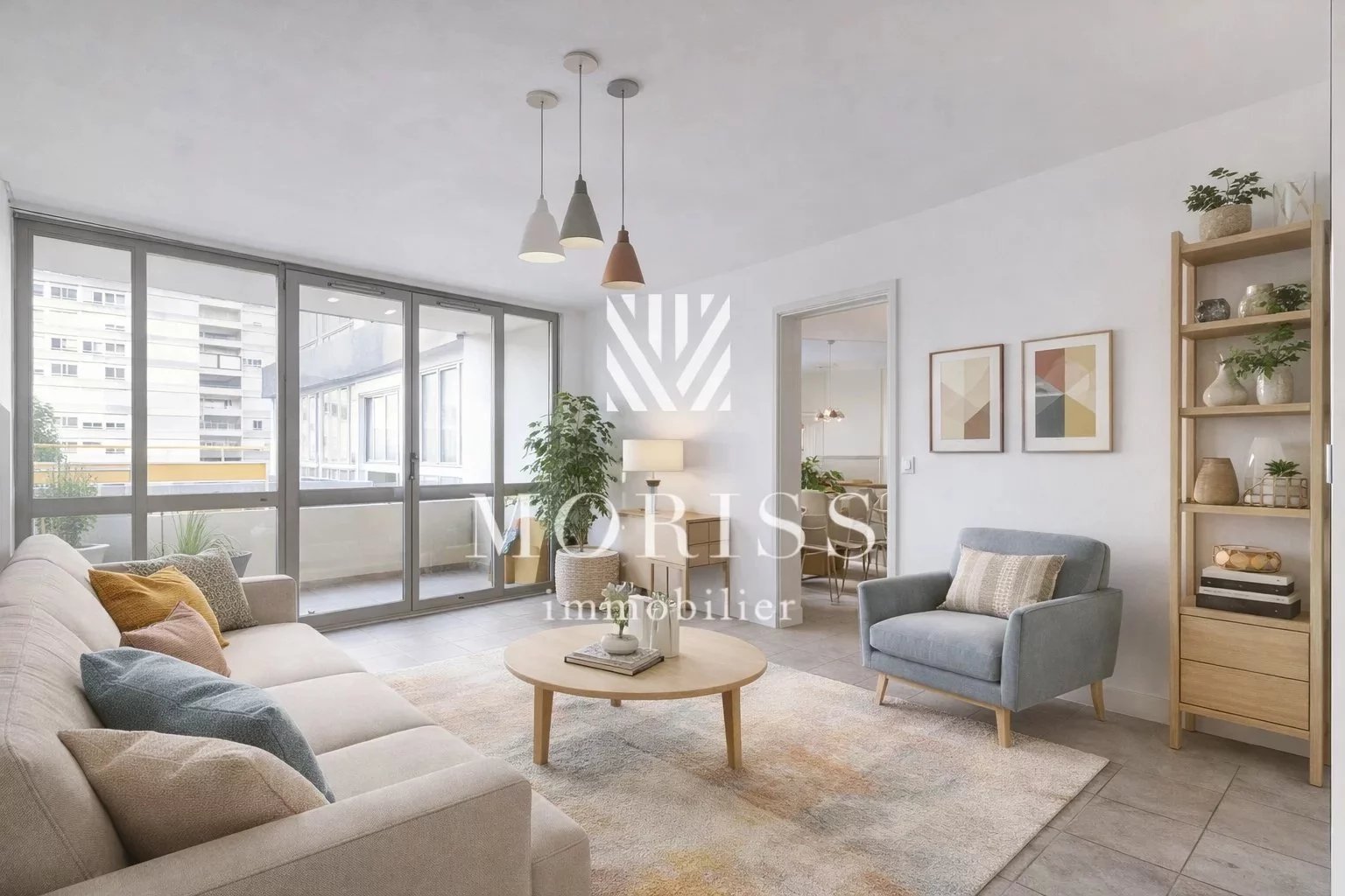 5 PIECES / DOUBLE SEJOUR / QUARTIER VILLETTE / METRO 7 - Image 1