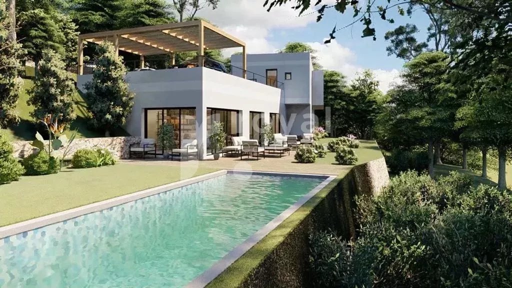 Piscine Villa Contemporaine en Construction Mougins