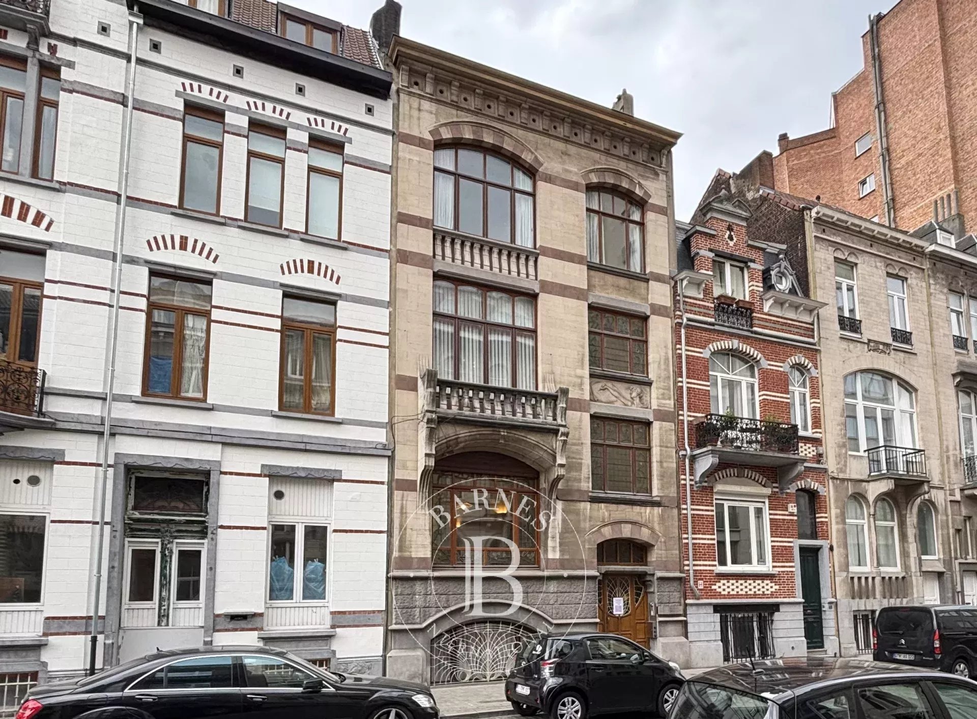 Brussels Squares district - large Art Nouveau house