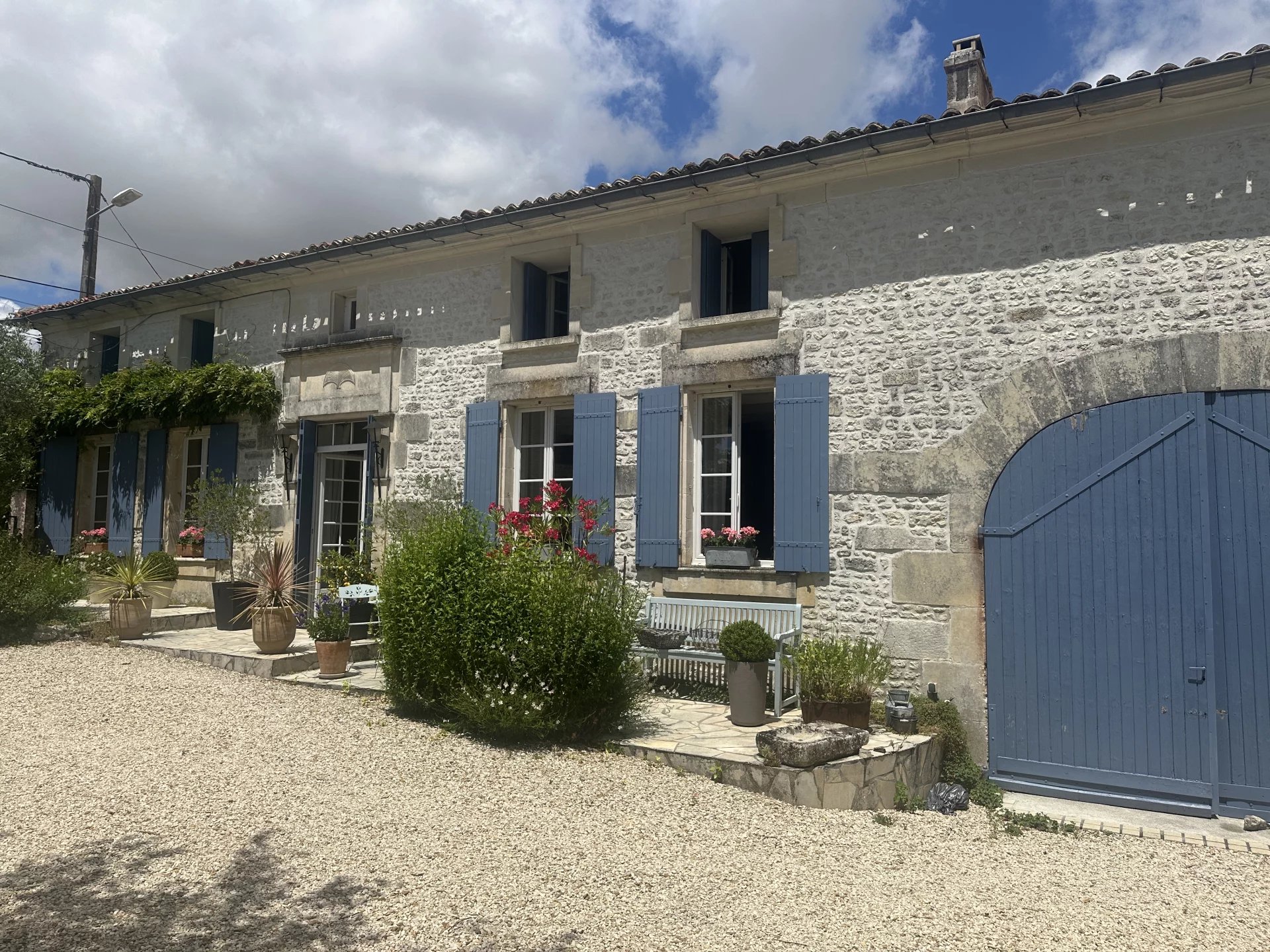 Charming 4-Bedroom Charentaise Stone House with Stunning Views