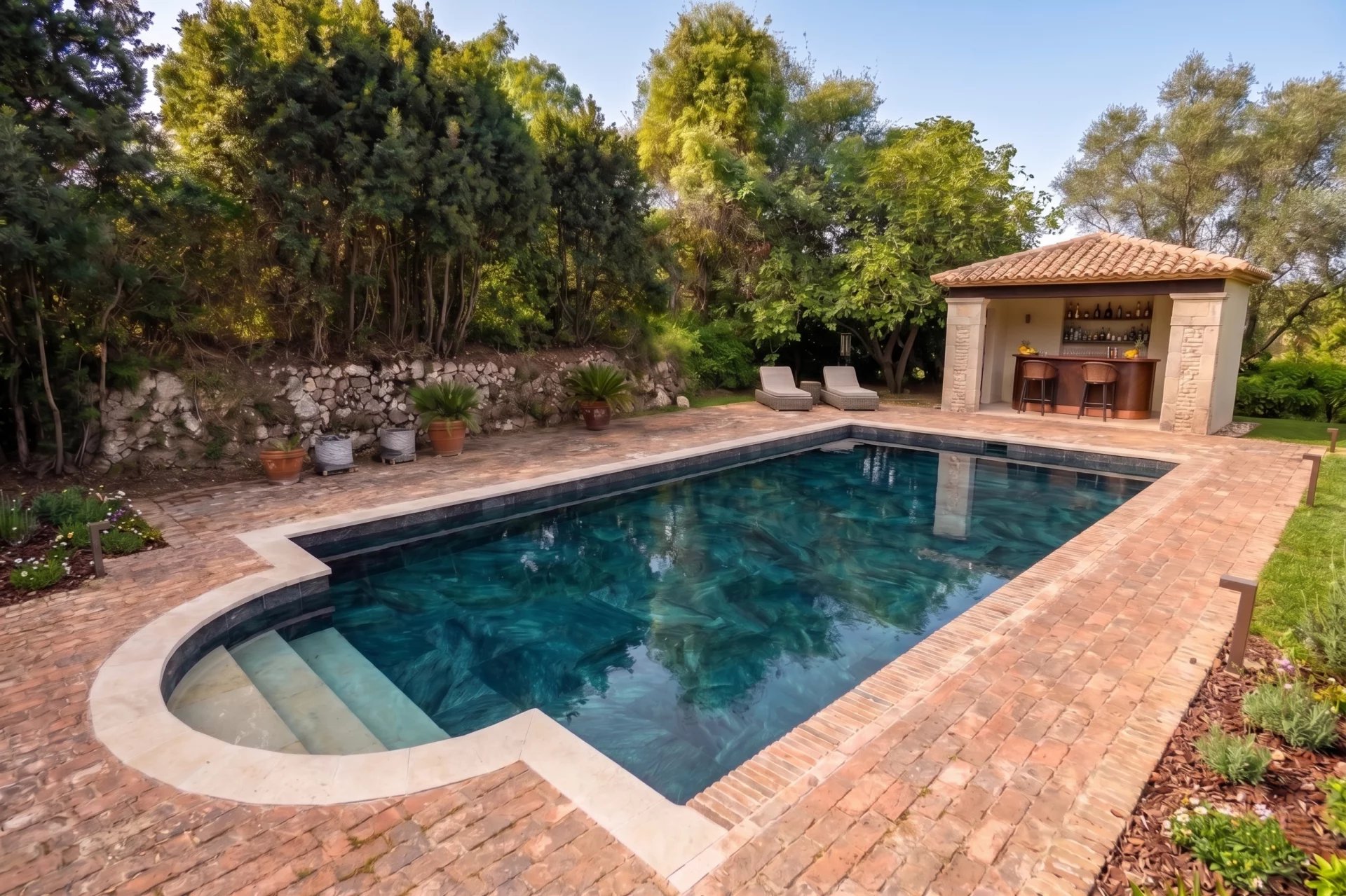 MOUGINS-PROPERTY 2 VILLAS ON A FENCED AND WOODED  PLOT OF 6700 M²
