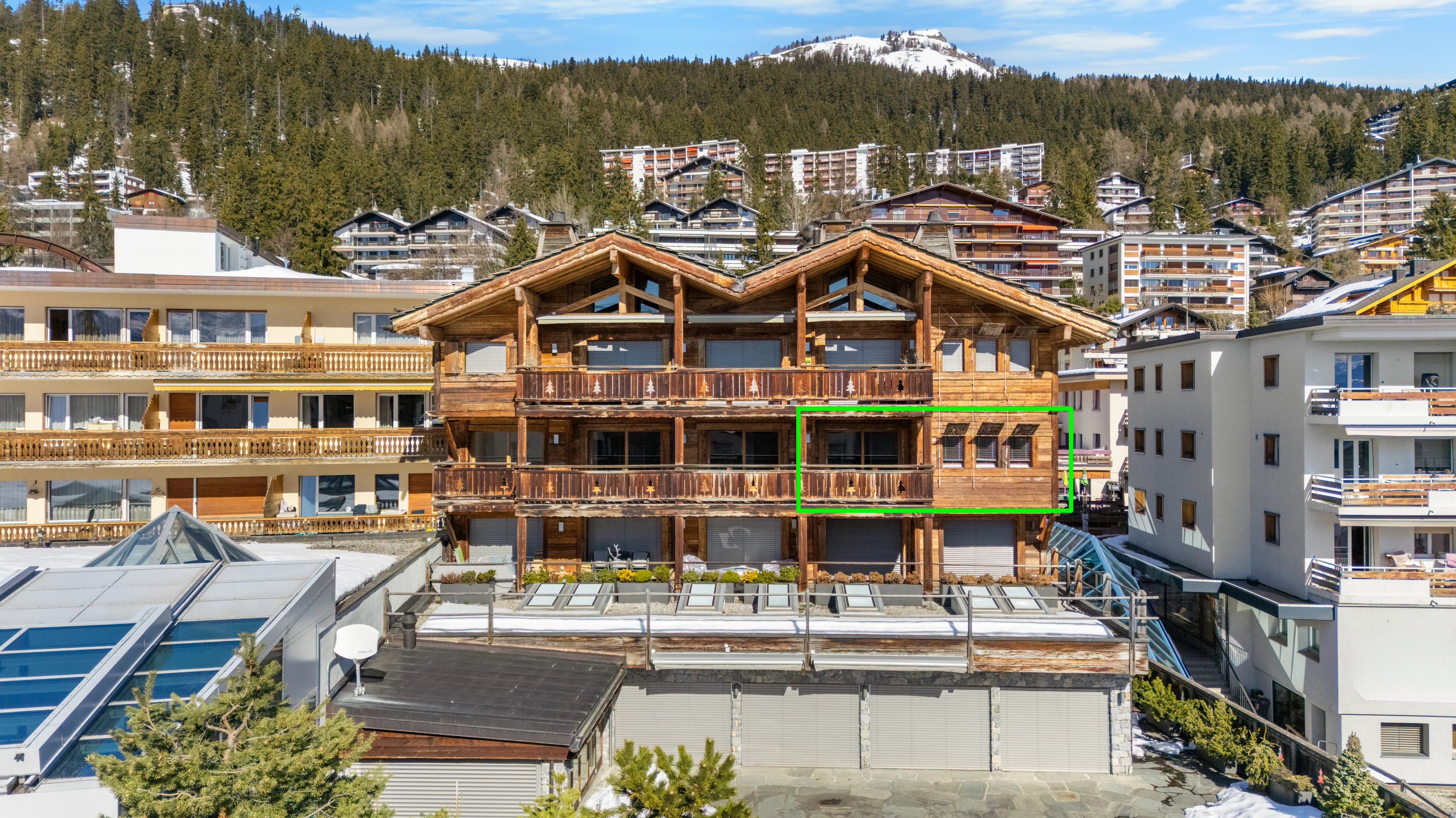 Appartement 4 pièces 1/2 SUD-EST au centre de Montana station - Vue, large balcon, parking intérieur