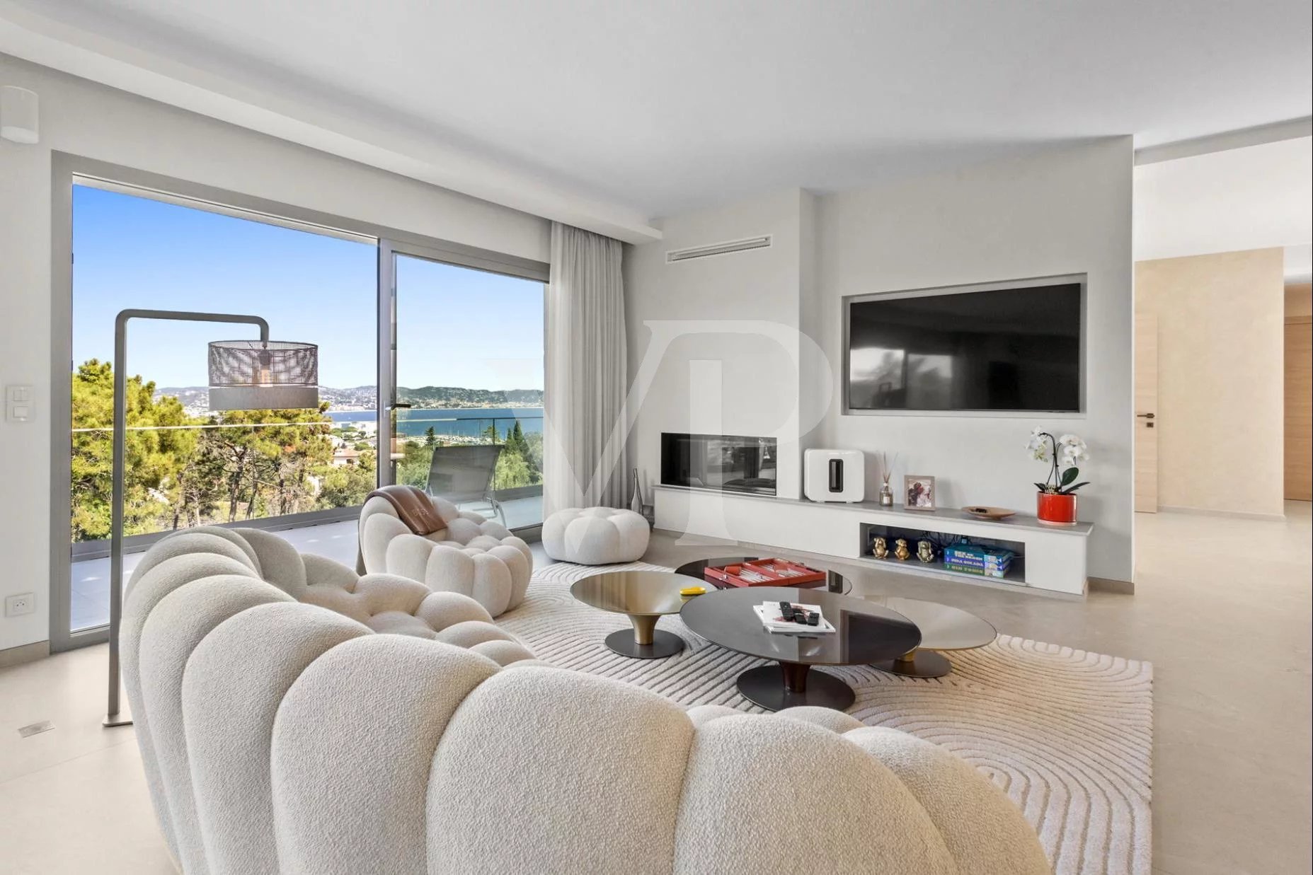 Near Cannes —  Contemporary Elegance with Sea View