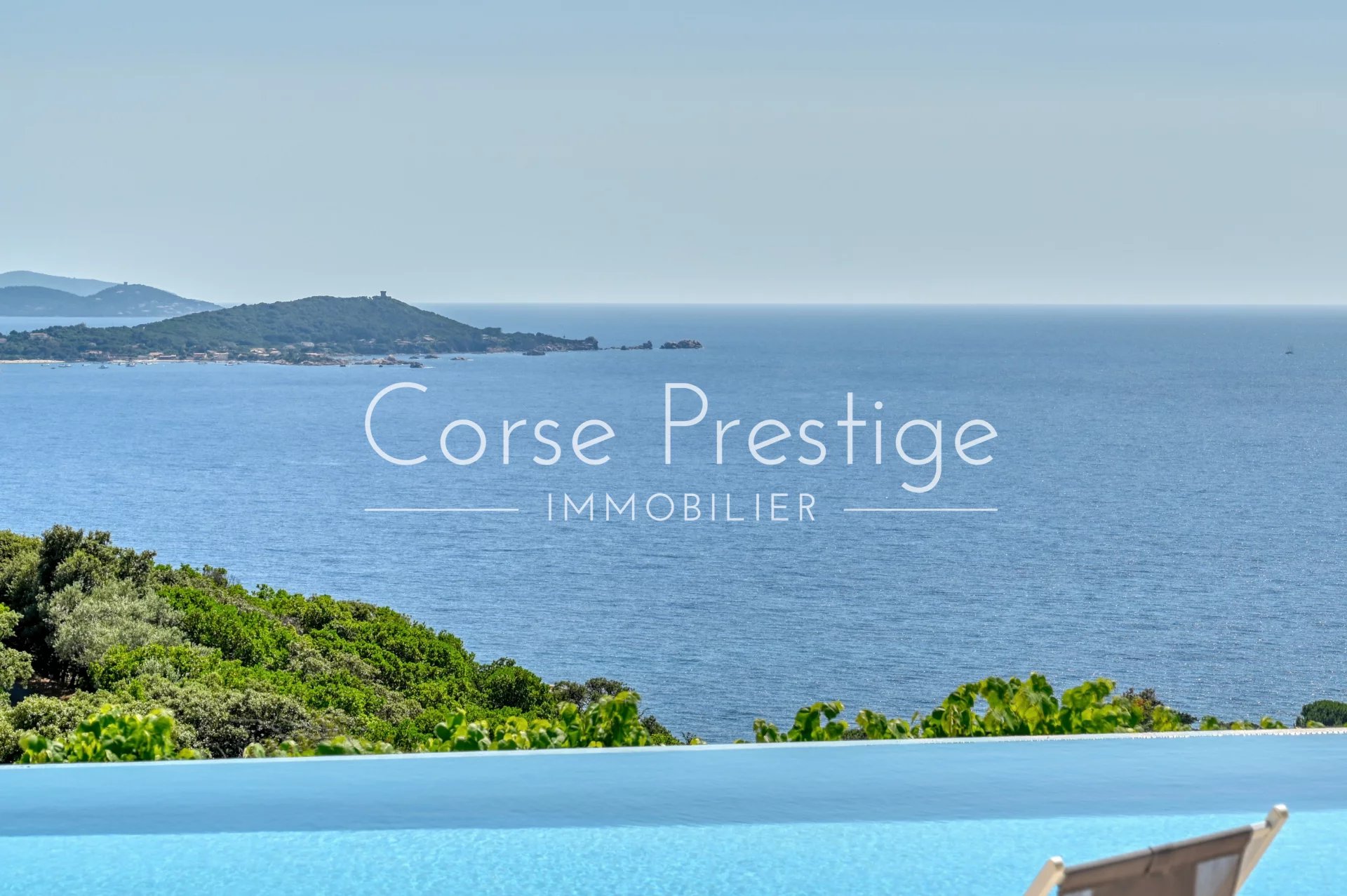 villa avec vue mer et piscine - porticcio - corse du sud image1