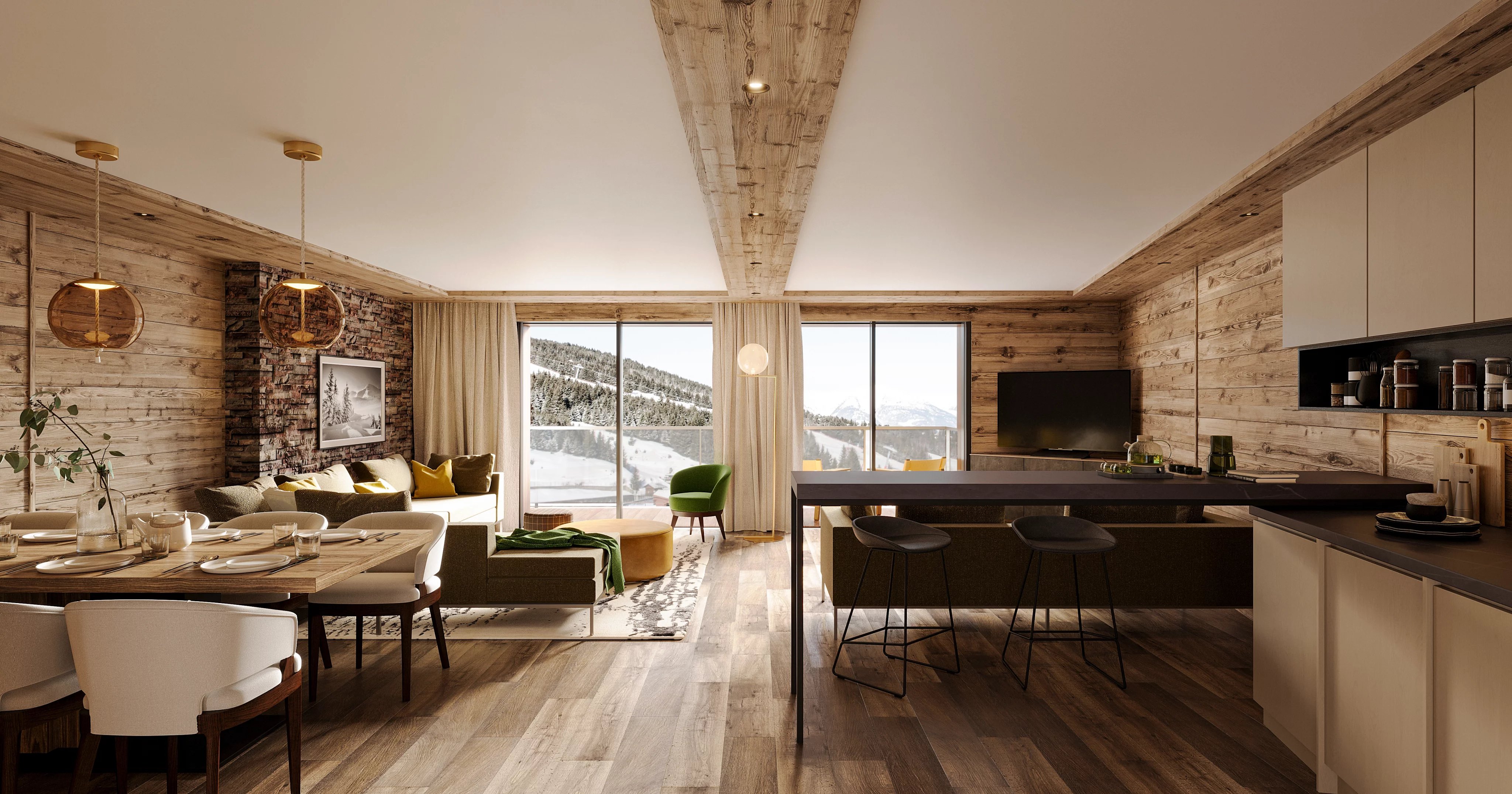 Beautiful apartment with 2 bedrooms within a hotel residence.