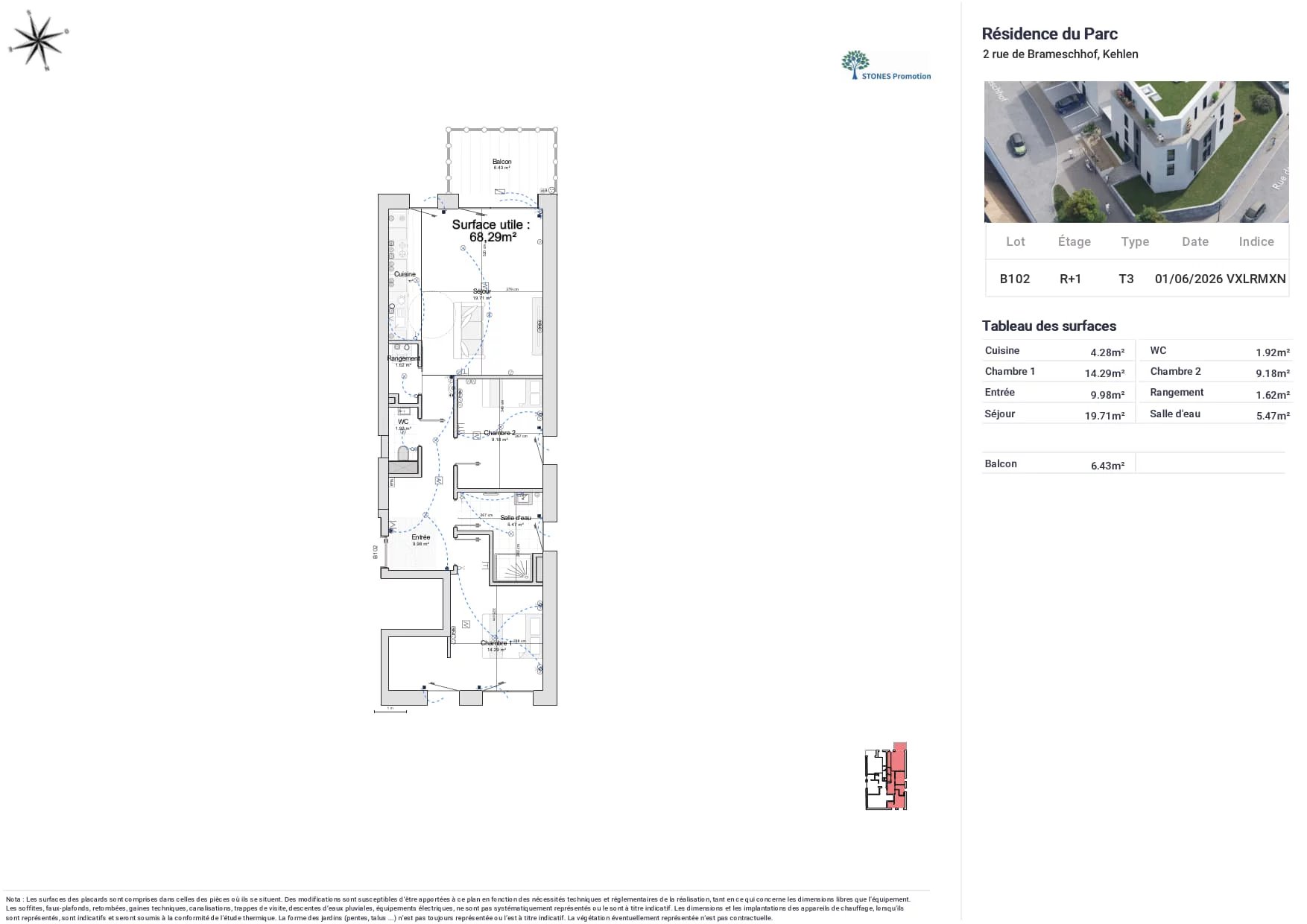 A VENDRE - Appartement 2 chambres à coucher - KEHLEN