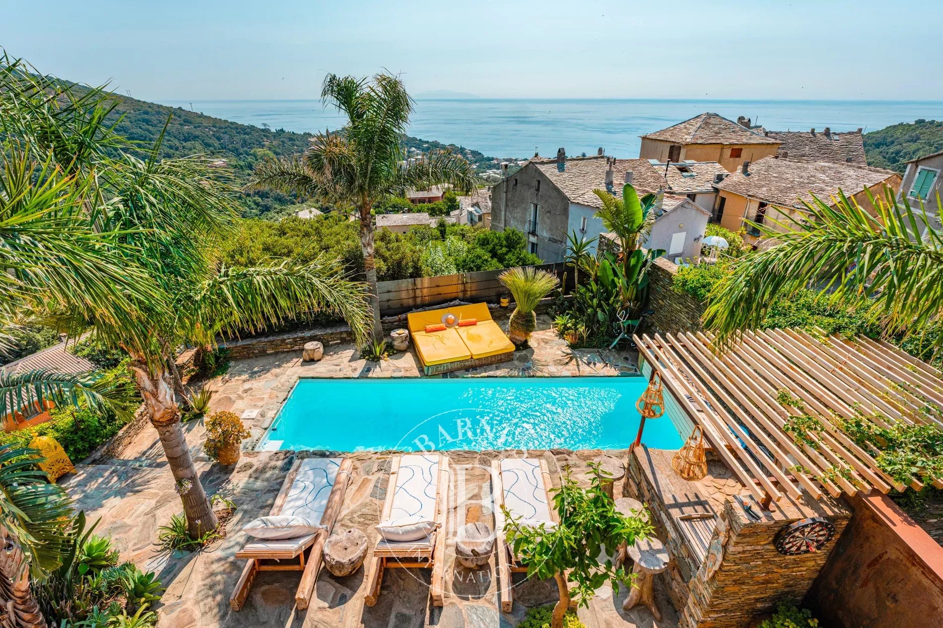 Erbalunga, 4 bedroom villa, panoramic sea view, pool