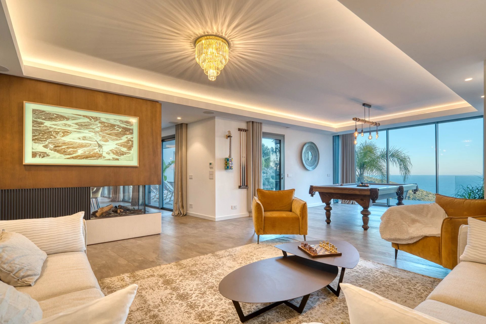 Eze - Villa contemporaine d'exception - vue mer panoramique