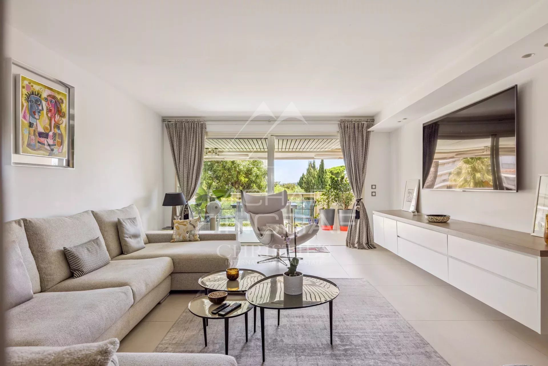 Cannes Palm Beach - Splendide appartement deux chambres, aperçu mer