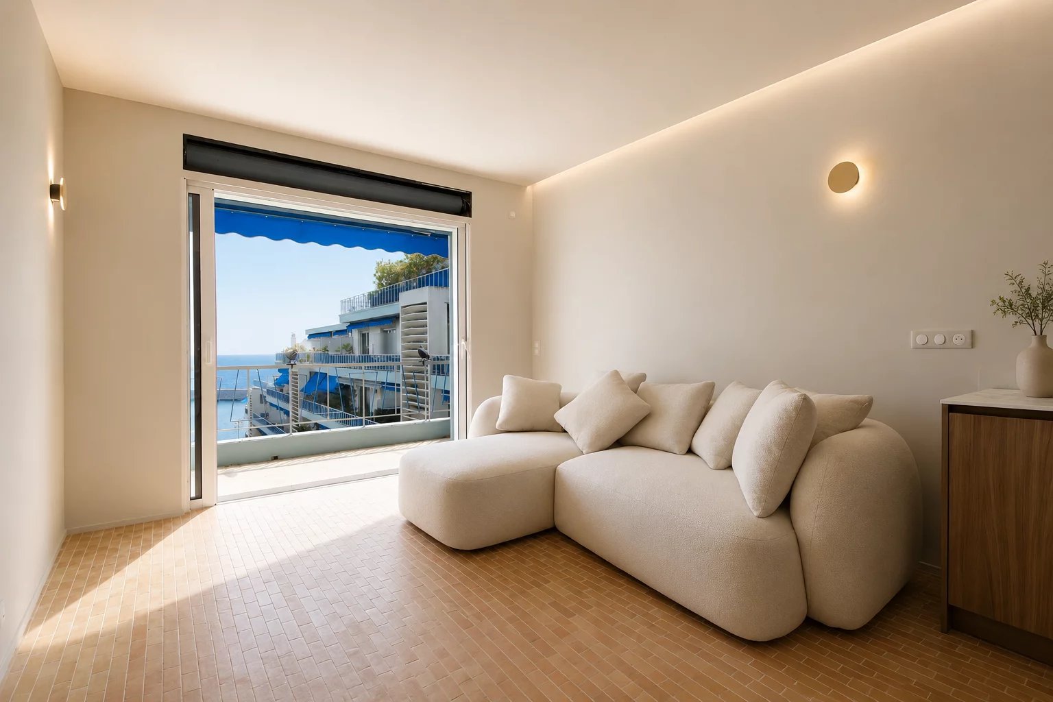 NICE "LE PORT" - 3P 77m² + 8m² Terrasse | Vue MER | Parking + Cave