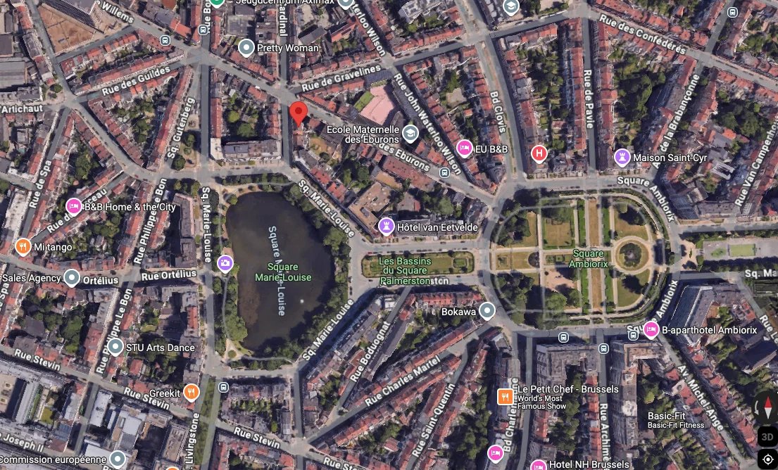 Bruxelles Quartier des Squares - Grande Maison Art Nouveau