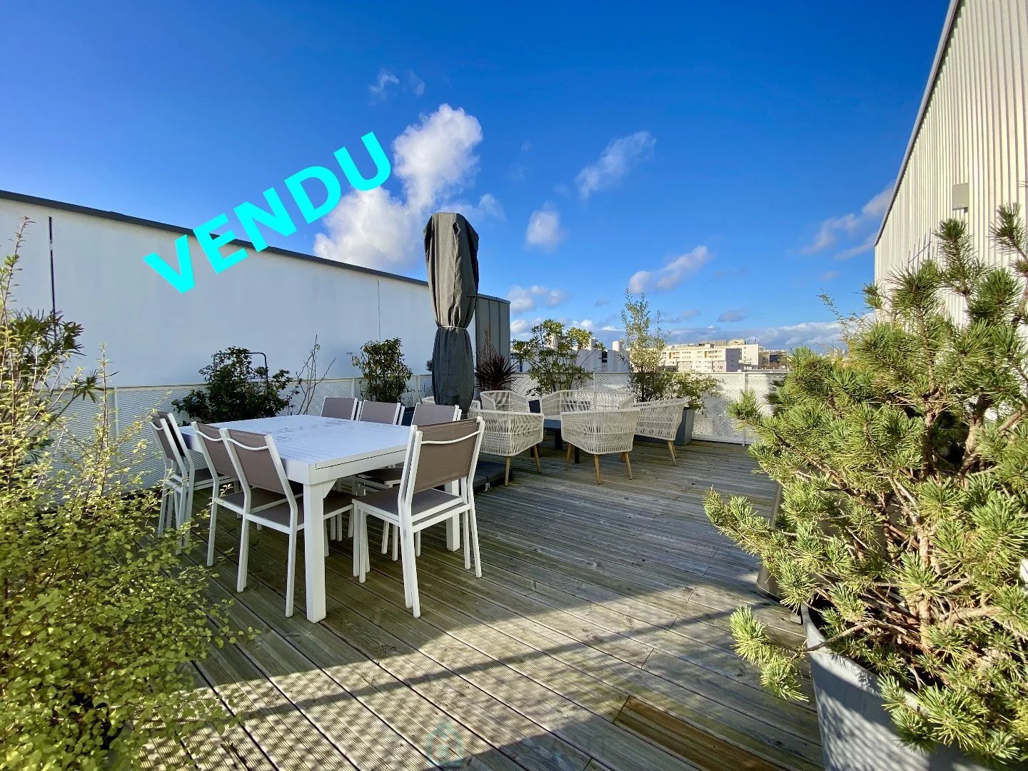 Duplex en roof top 118 m2 5 pièces 4 chambres 2 parkings