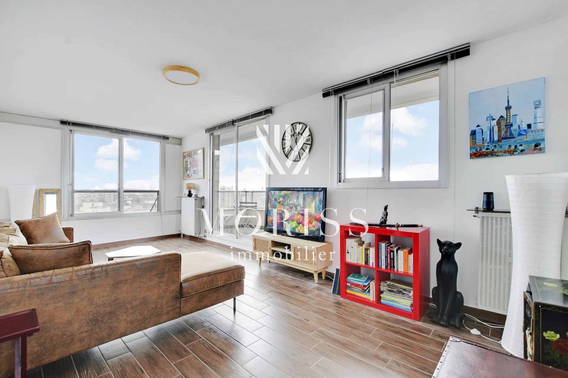 Appartement 71m2, avec terrasse & vue panoramique sur Paris, sit - Image Array