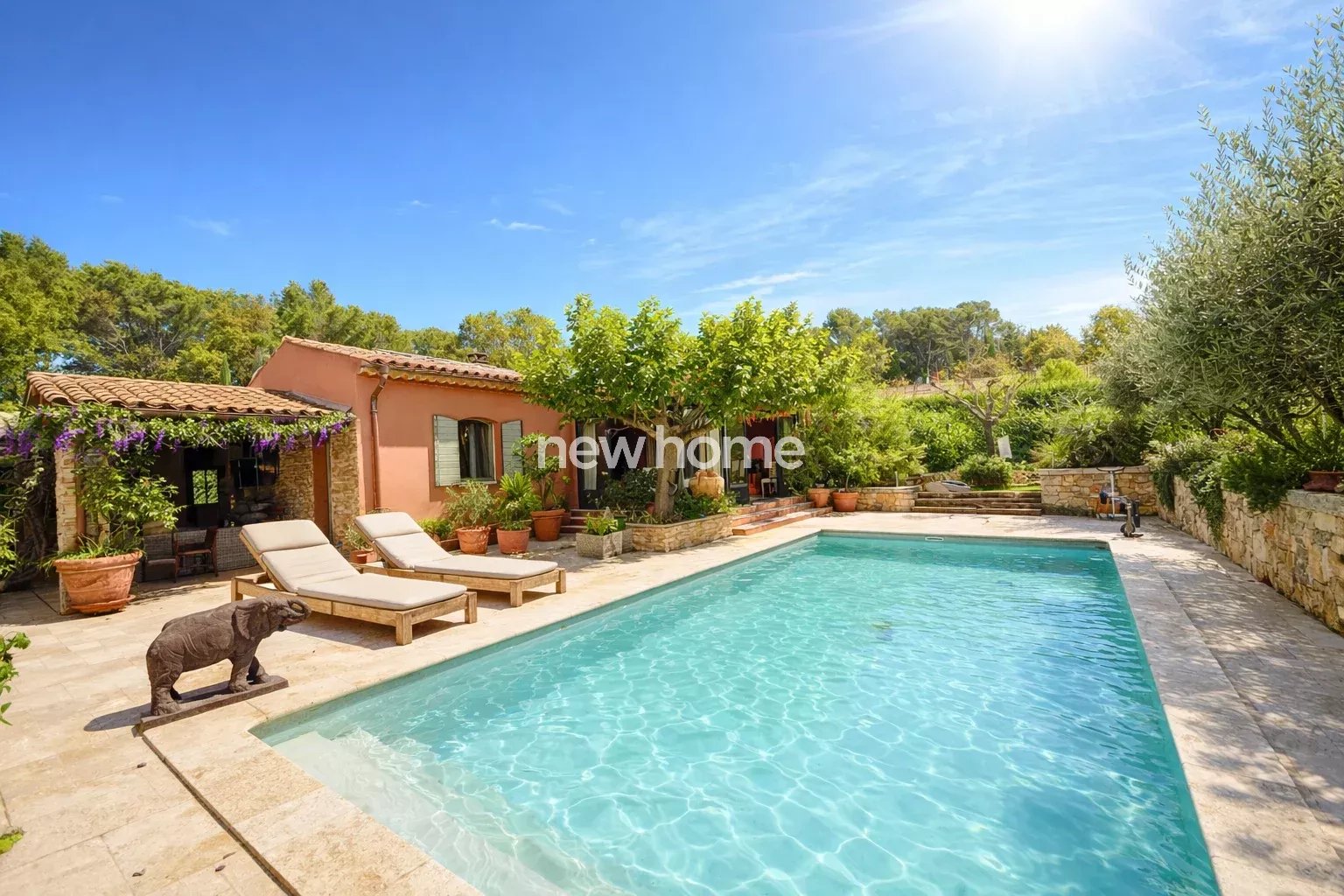 Charmante villa provençale de plain pied 140 m² à 1km du village