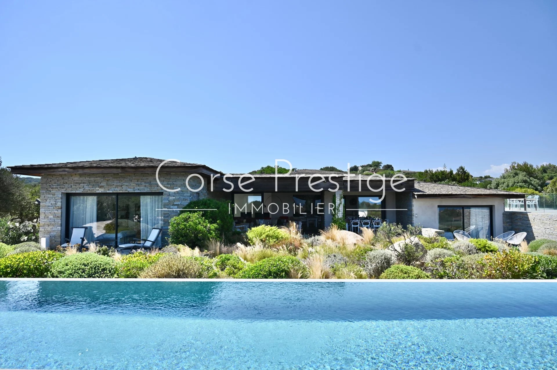 for sale - exceptional luxury villa overlooking piantarella - bonifacio -  corsica image1