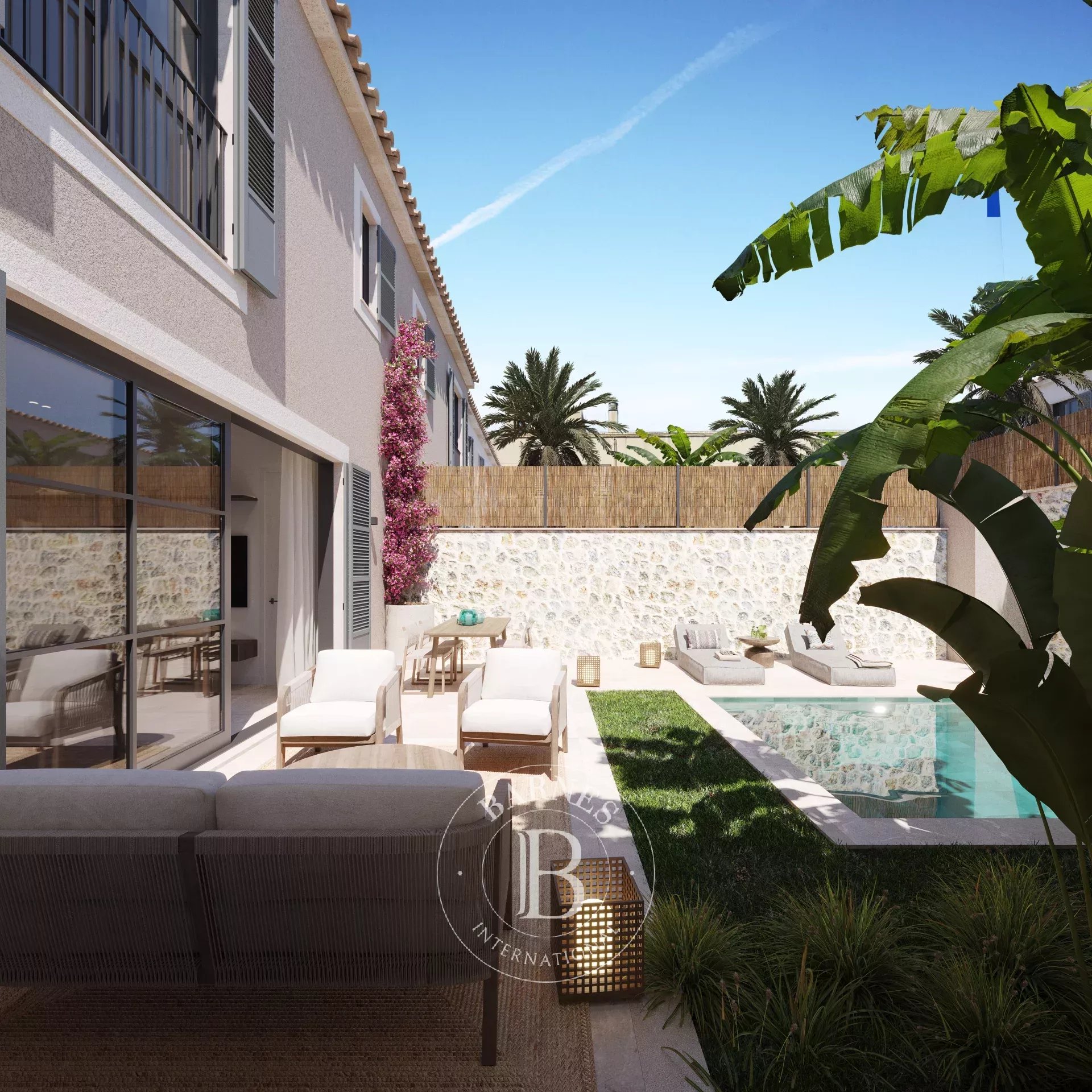 Residence contemporaine de trois chambres avec jardin prive et piscine a Son Espanyolet