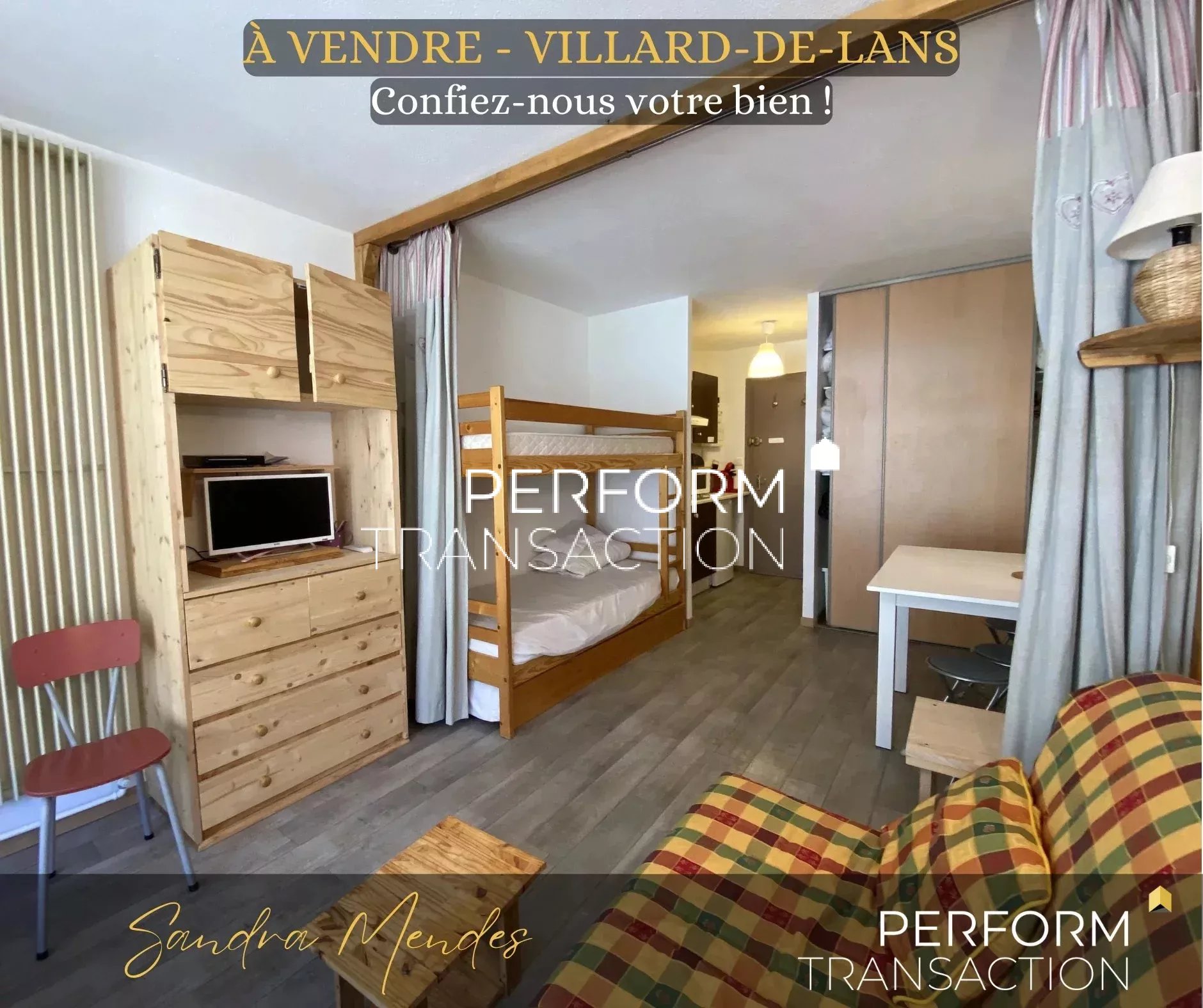 Studio au pied des pistes – Bâtiment La Petite Moucherolle, Villard-de-Lans (Balcon du Villard)