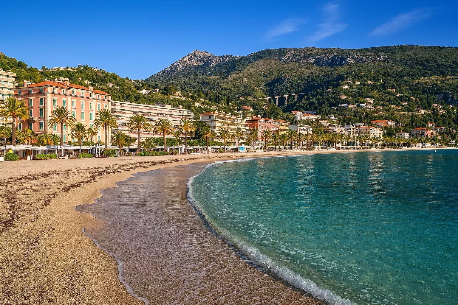 Menton Garavan – Résidence de la Plage appartement 4 pièces face à la plage des Sablettes