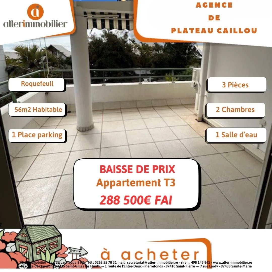Vente Appartement Saint-Gilles les Bains