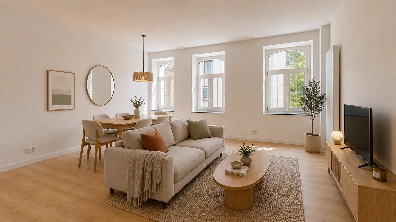 Belle Époque rénovée 2026 : 64 m² au coeur d'Esch, parquet chêne et fenêtres cintrées — photo 6