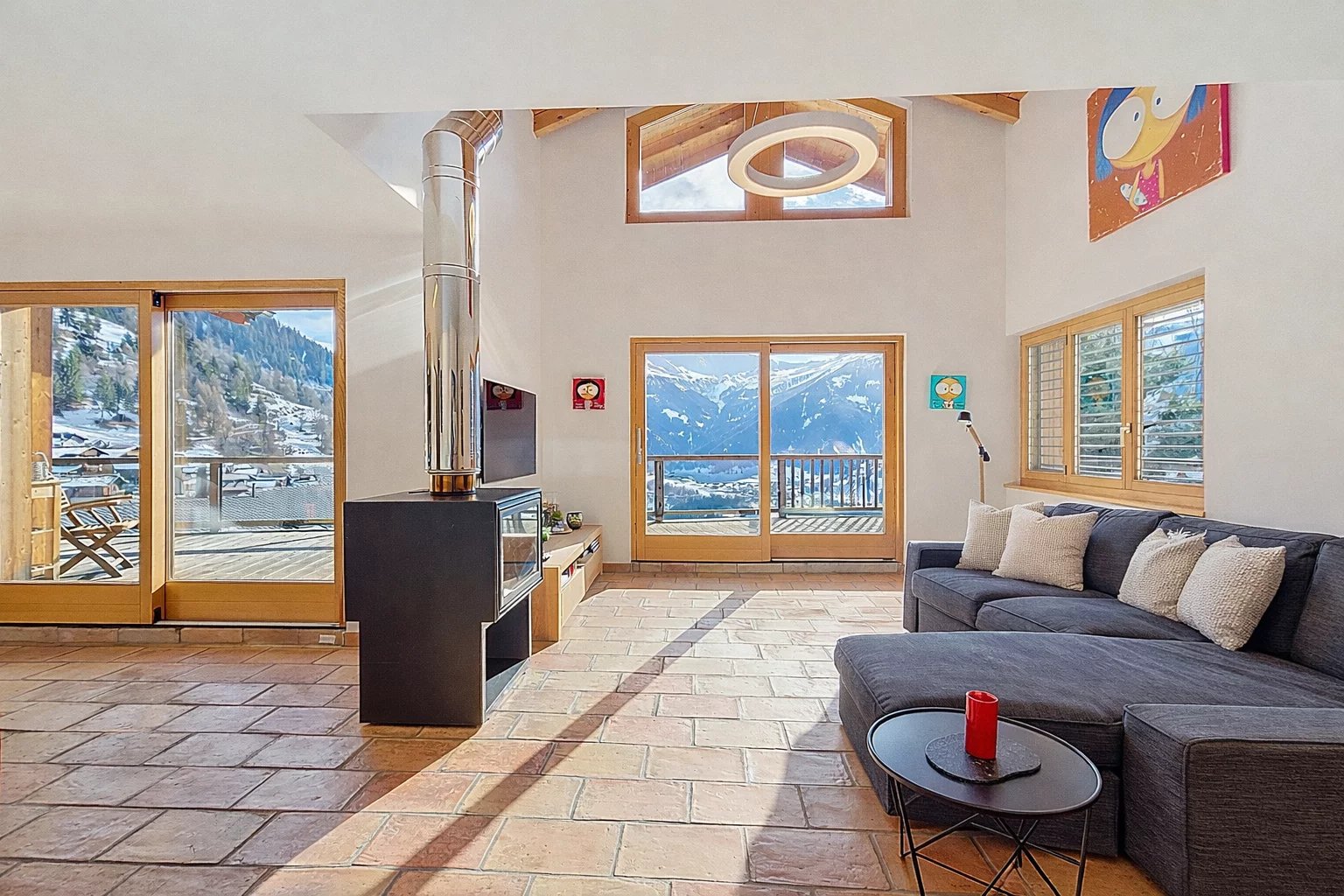 Schönes Chalet in Médières mit Panoramablick