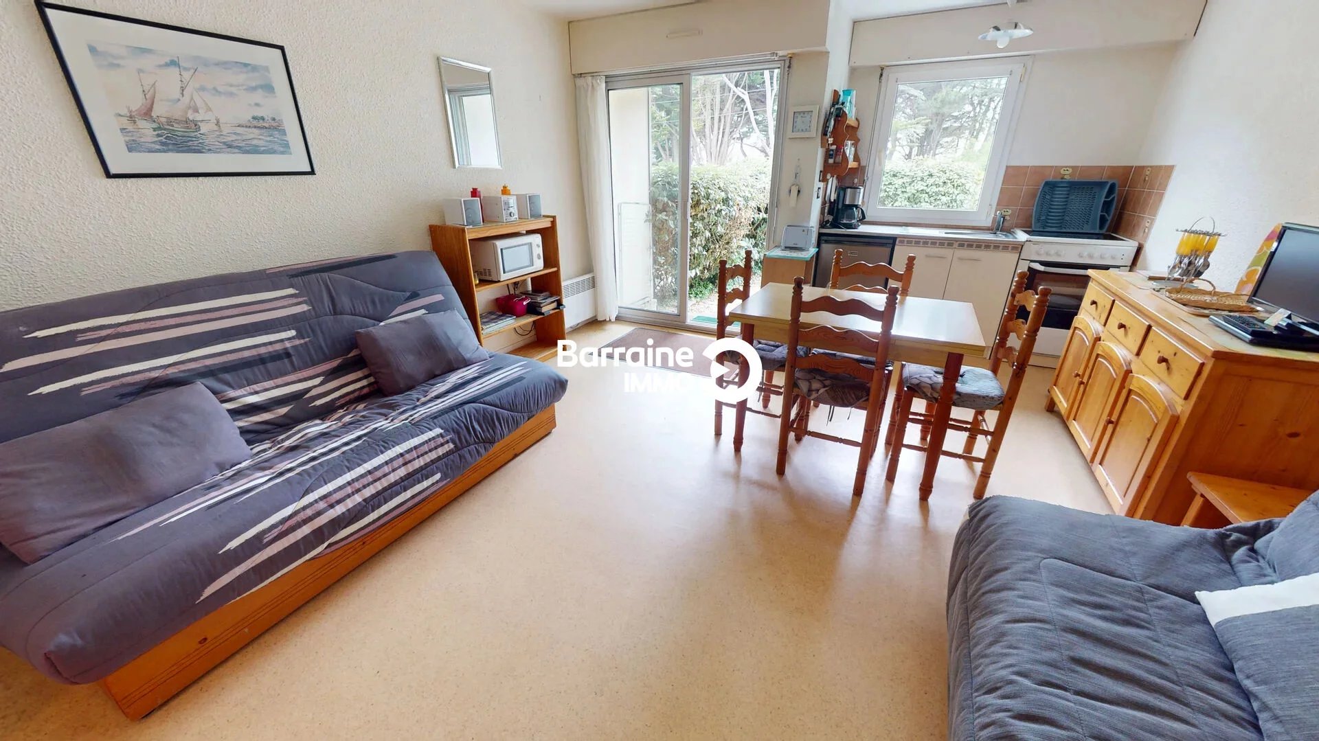 RARE SUR LE MARCHE-BARRAINE IMMOBILIER /Appartement 2 pièces à vendre à Saint-Philibert - Rez-de-jardin, 29 m²