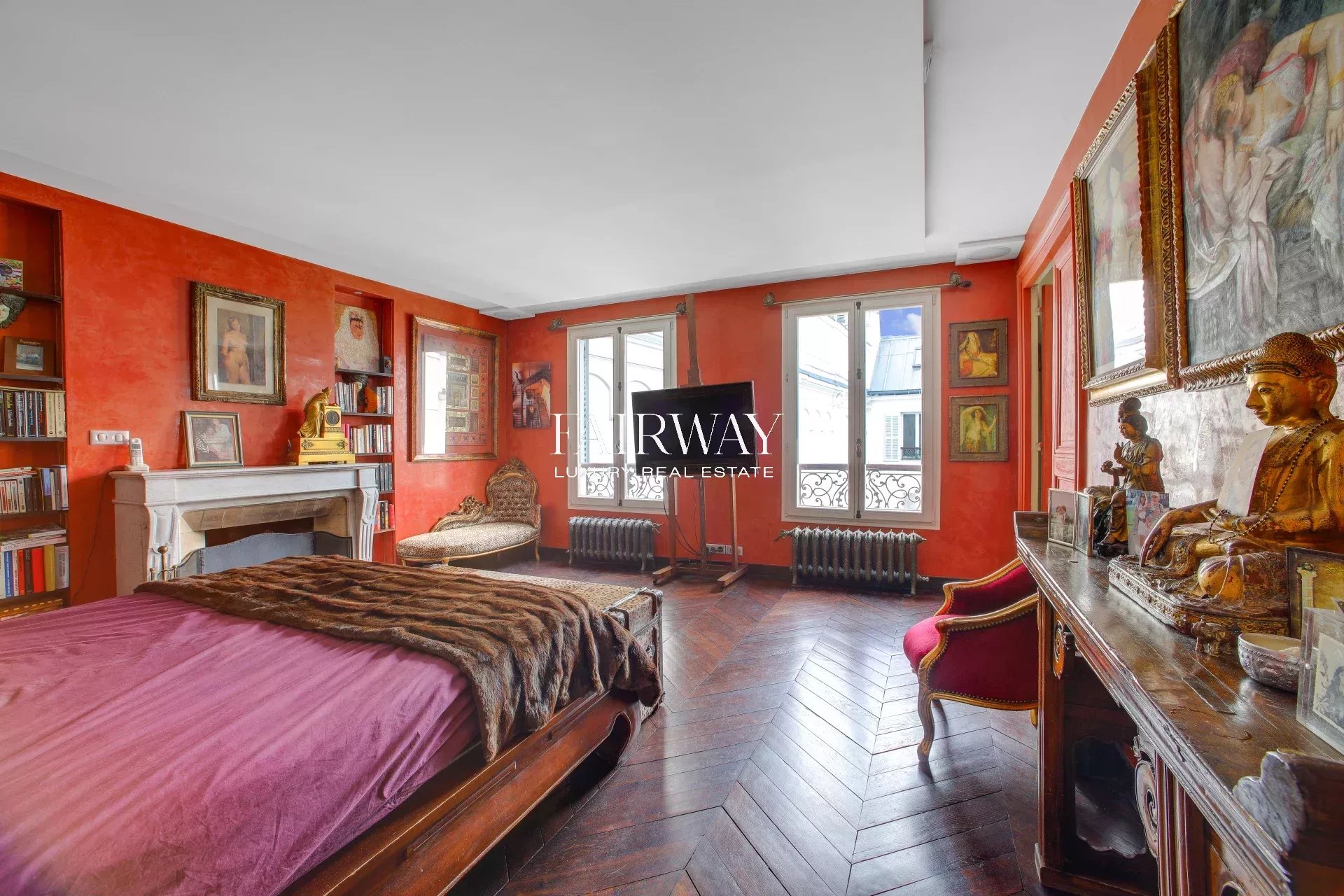 Appartement haussmannien de prestige de 124 m² avec 2 chambres de service en option – Paris 8e Montaigne