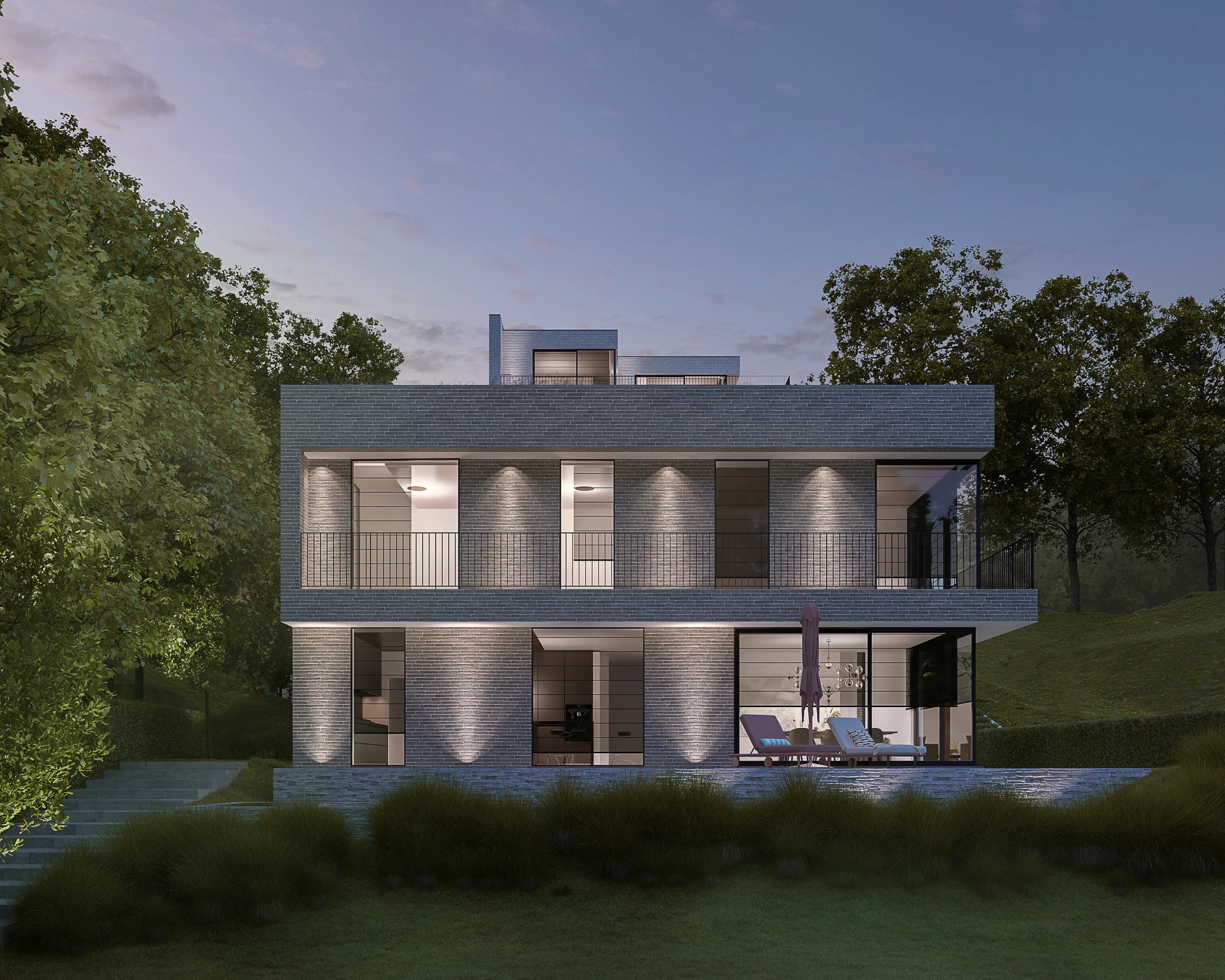 Uccle - Observatoire - Terrain avec permis pour un immeuble de 3 unités