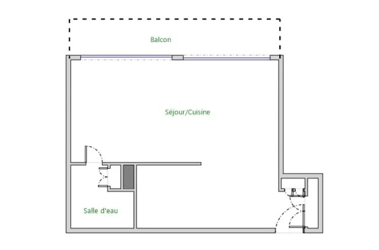 A vendre – Neuilly-sur-Seine – Studio de 41 m² transformable en - Image Array