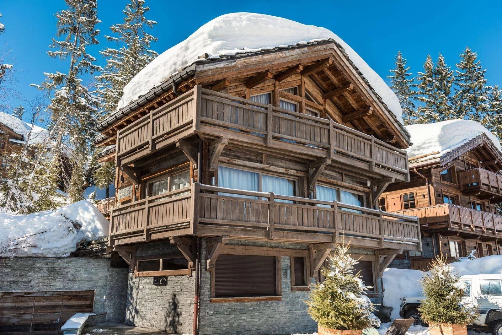 France – Courchevel 1850 – Chalet – Location Saisonnière – 5 Chambres – 10 Personnes – Chalet Elégant Proche Pistes de Ski