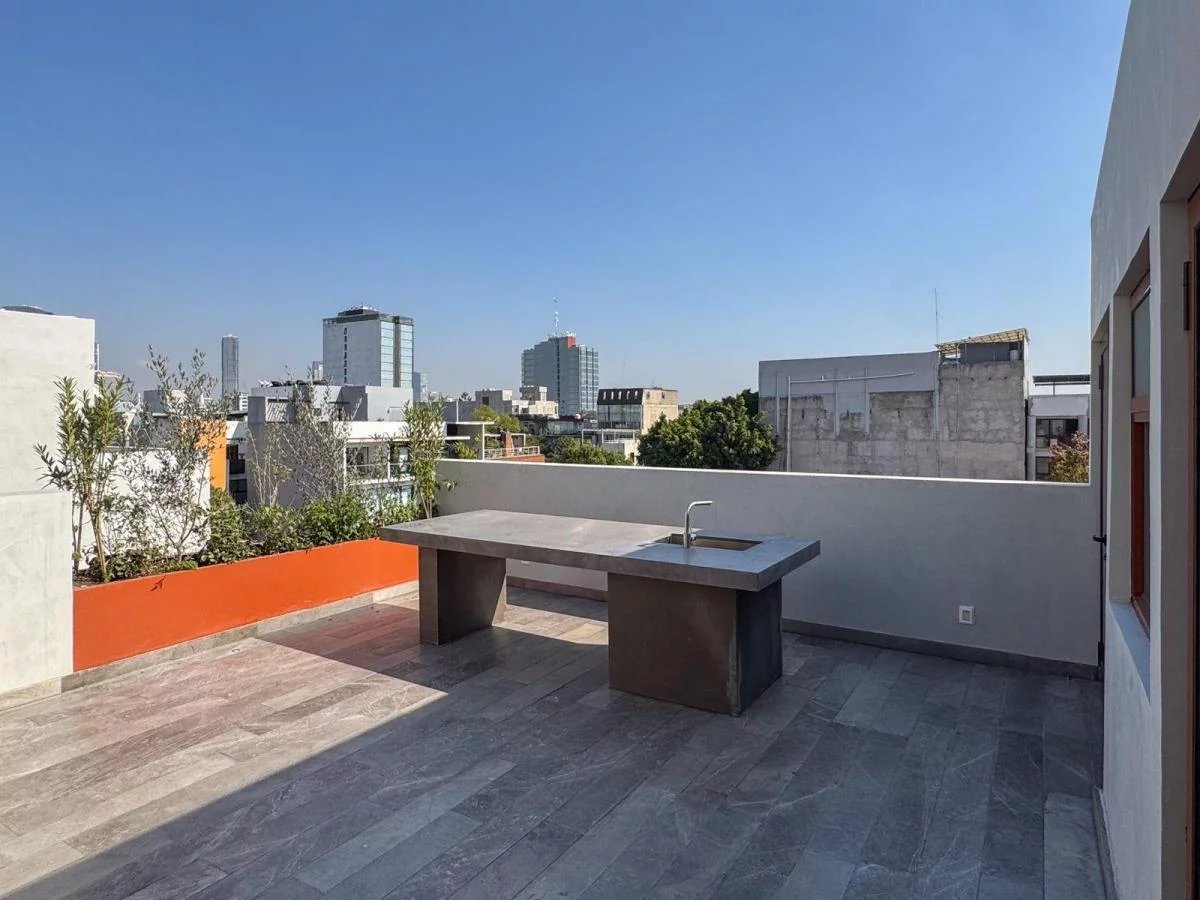 Ciudad de México - Cuauhtémoc - En Renta - Penthouse - 2 Recámaras - 2 Baños - Rooftop