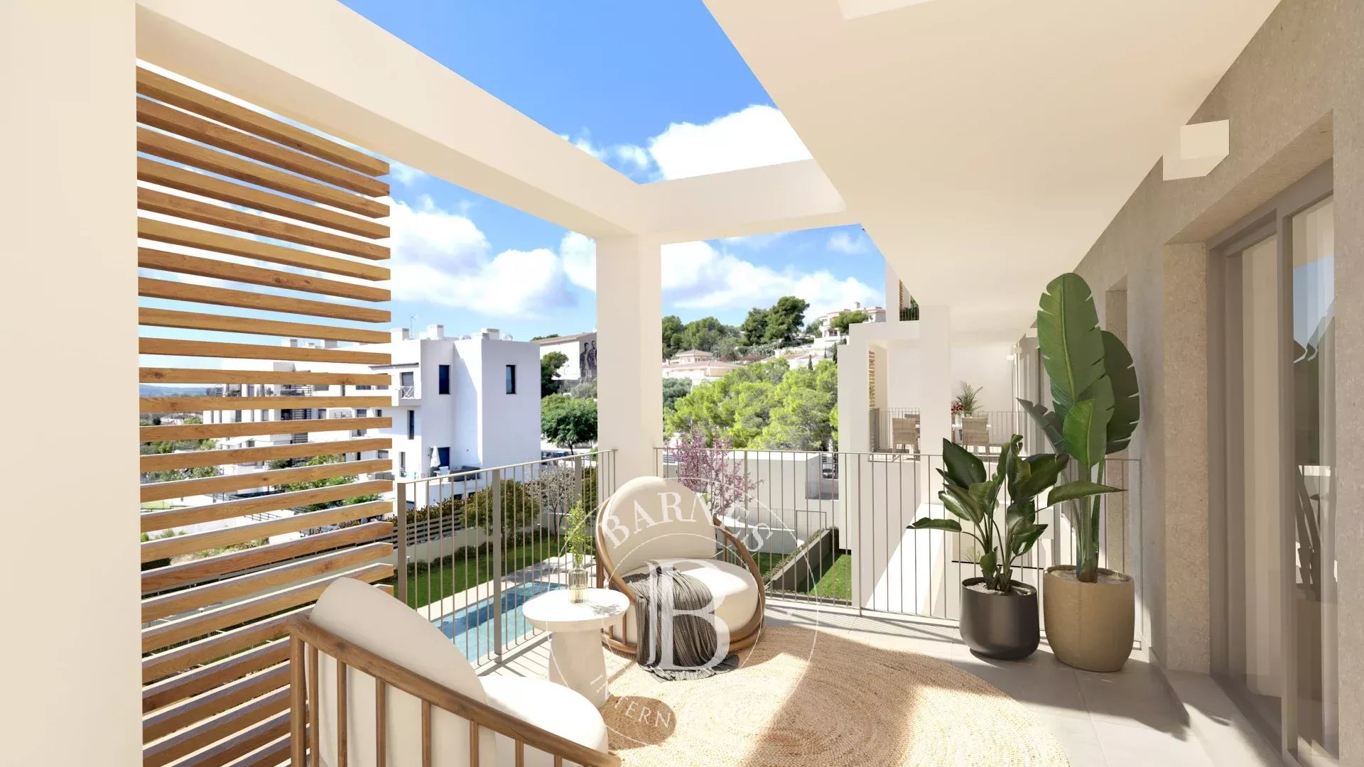 Penthouse lumineux avec trois chambres a Palmanova en bord de mer