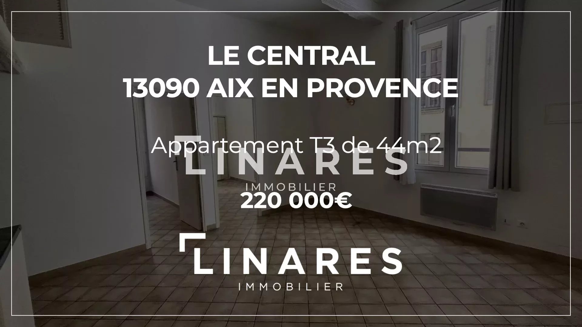 LE CENTRAL - Appartement T3 de 44 m2 - 13100