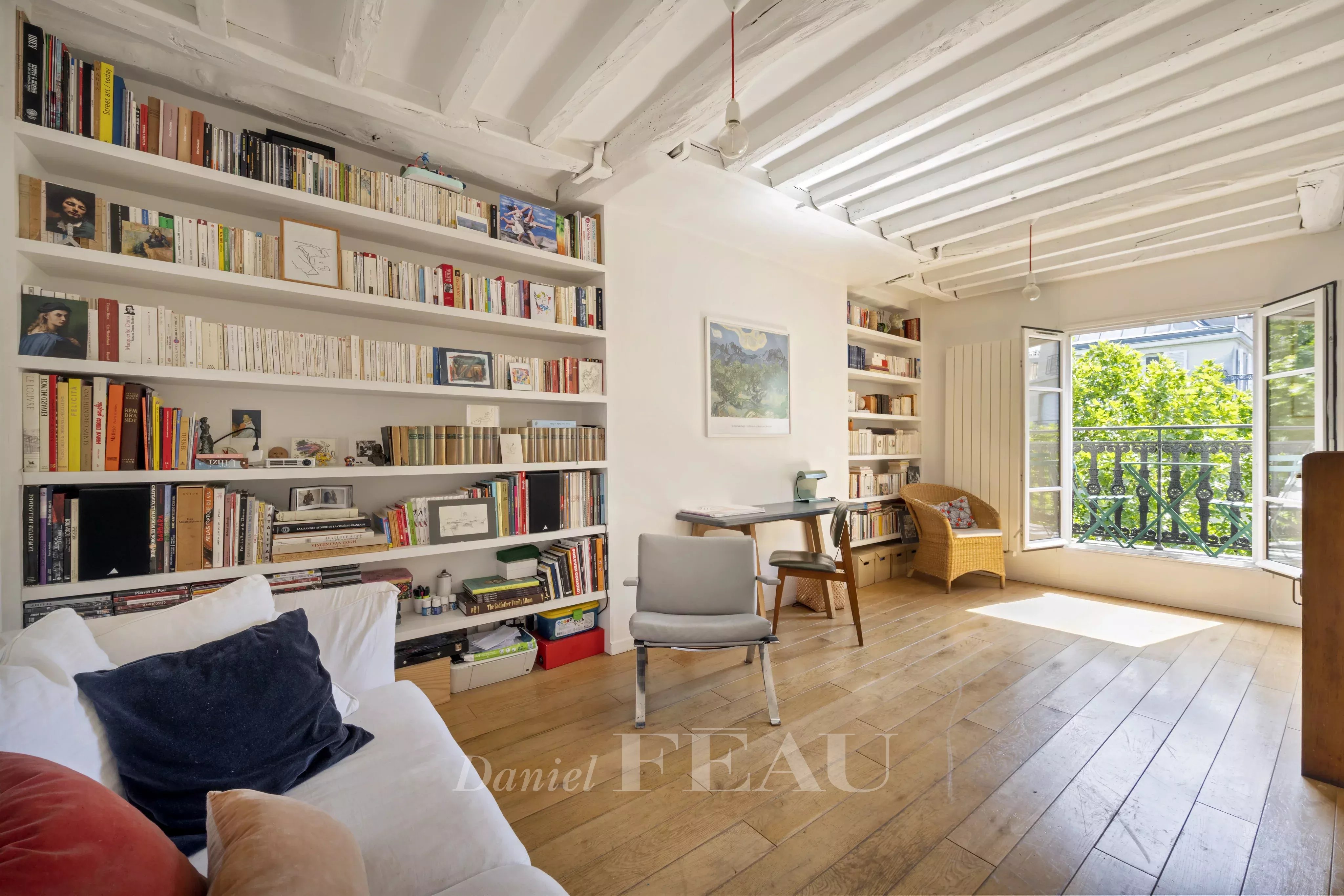Living room with balcony