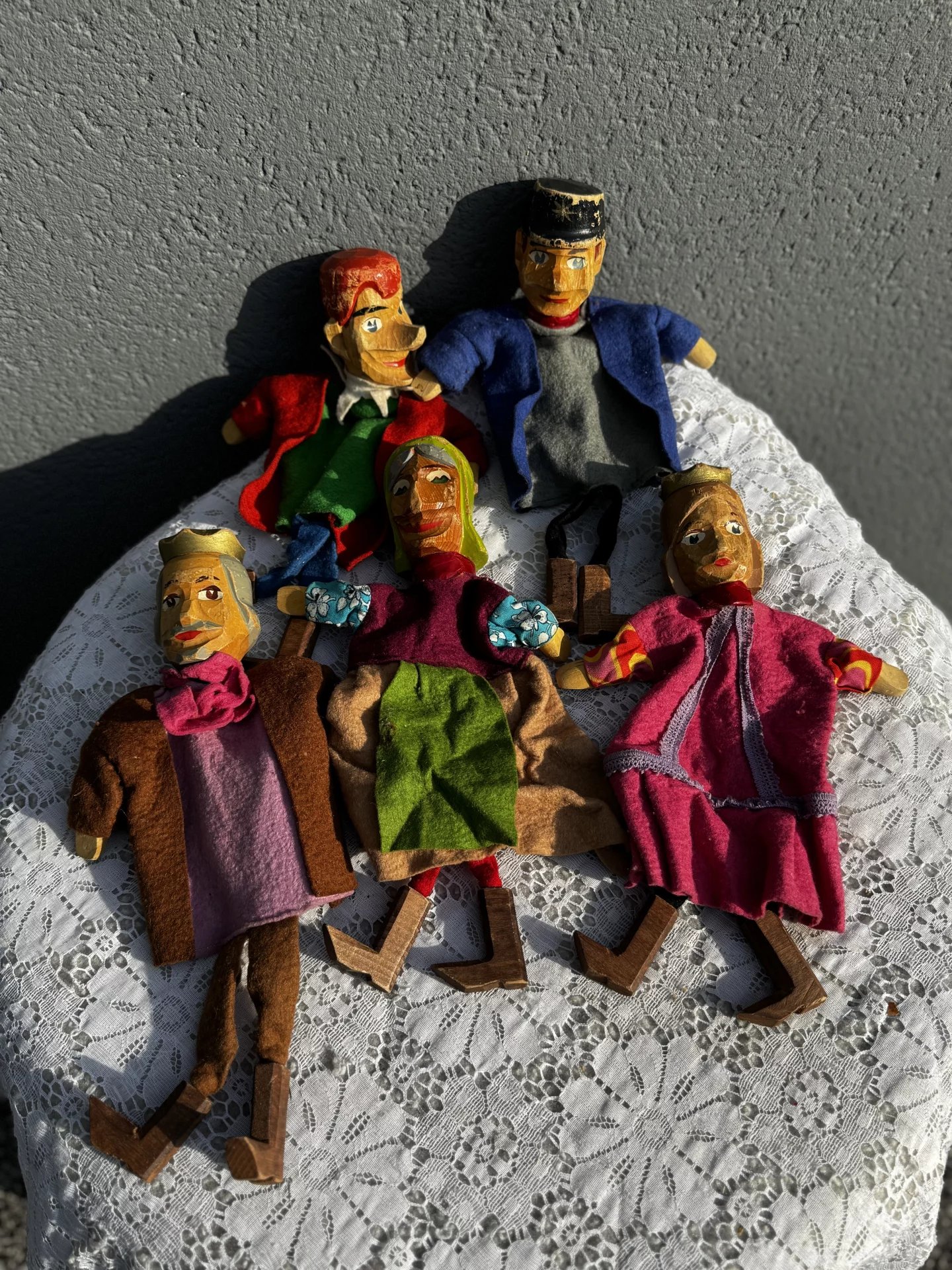 Lot of antique puppets for sale