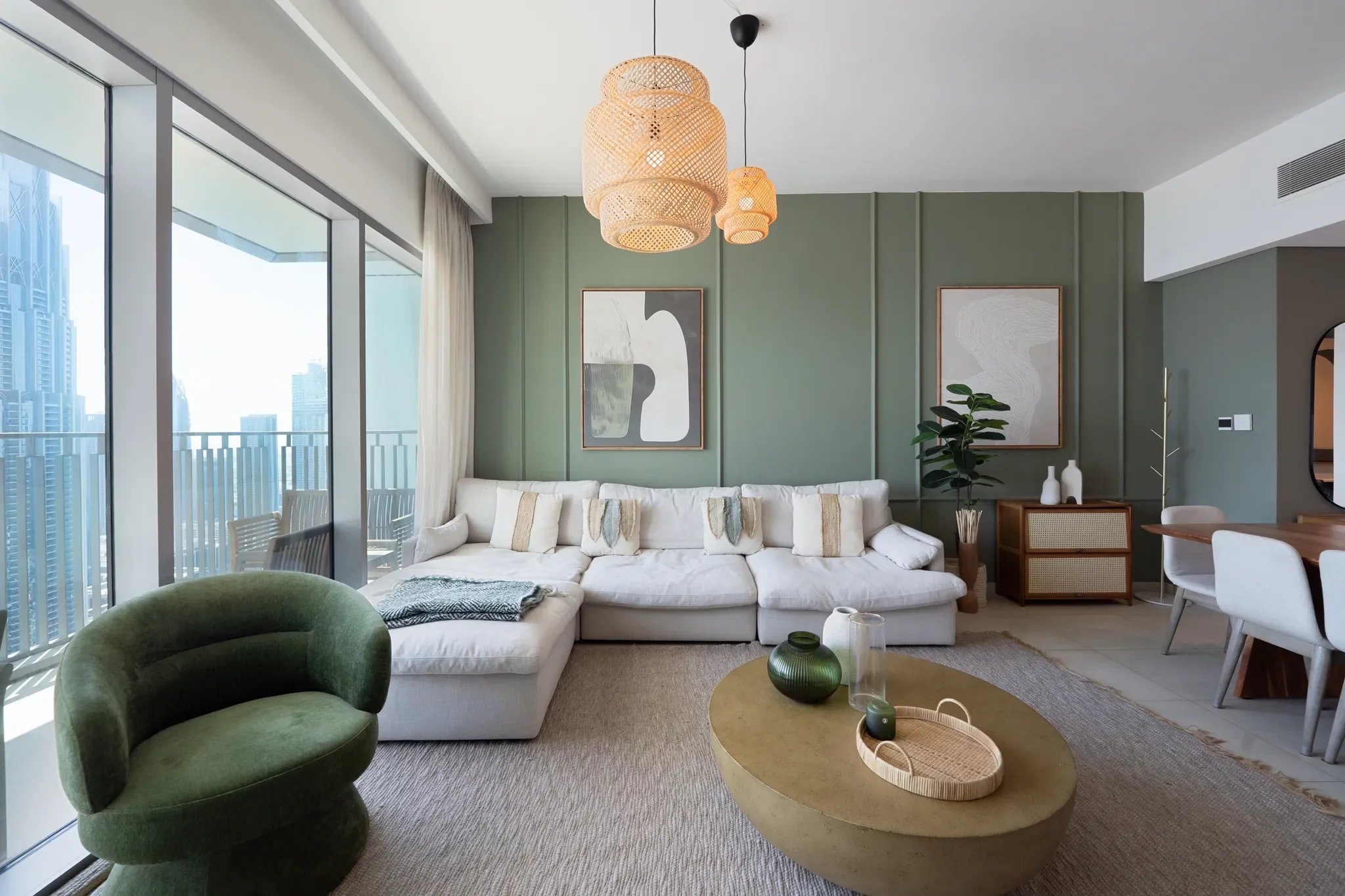 Remarkable 3-bedroom apartment in Downtown Views 2 for rent