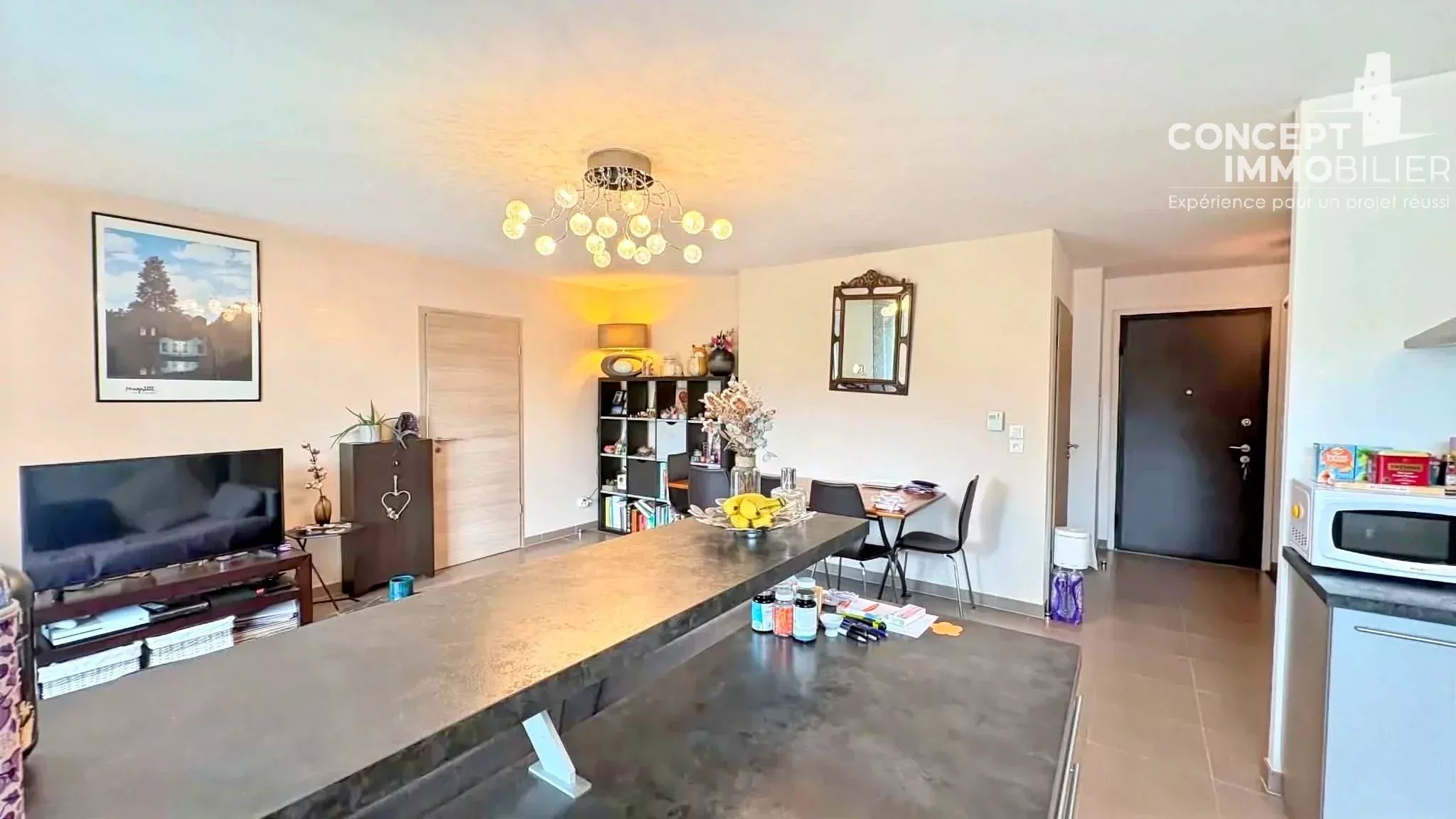 Appartement F3 à vendre, balcon,  box en sous sol