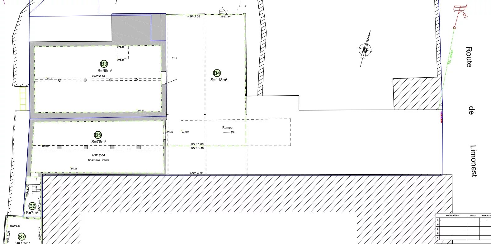 Ateliers 450 m² ,  accès quai + façade sur route de Limonest