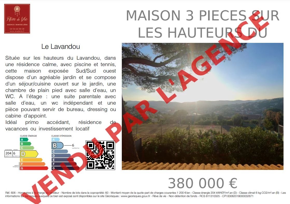 Vente Maison Le Lavandou